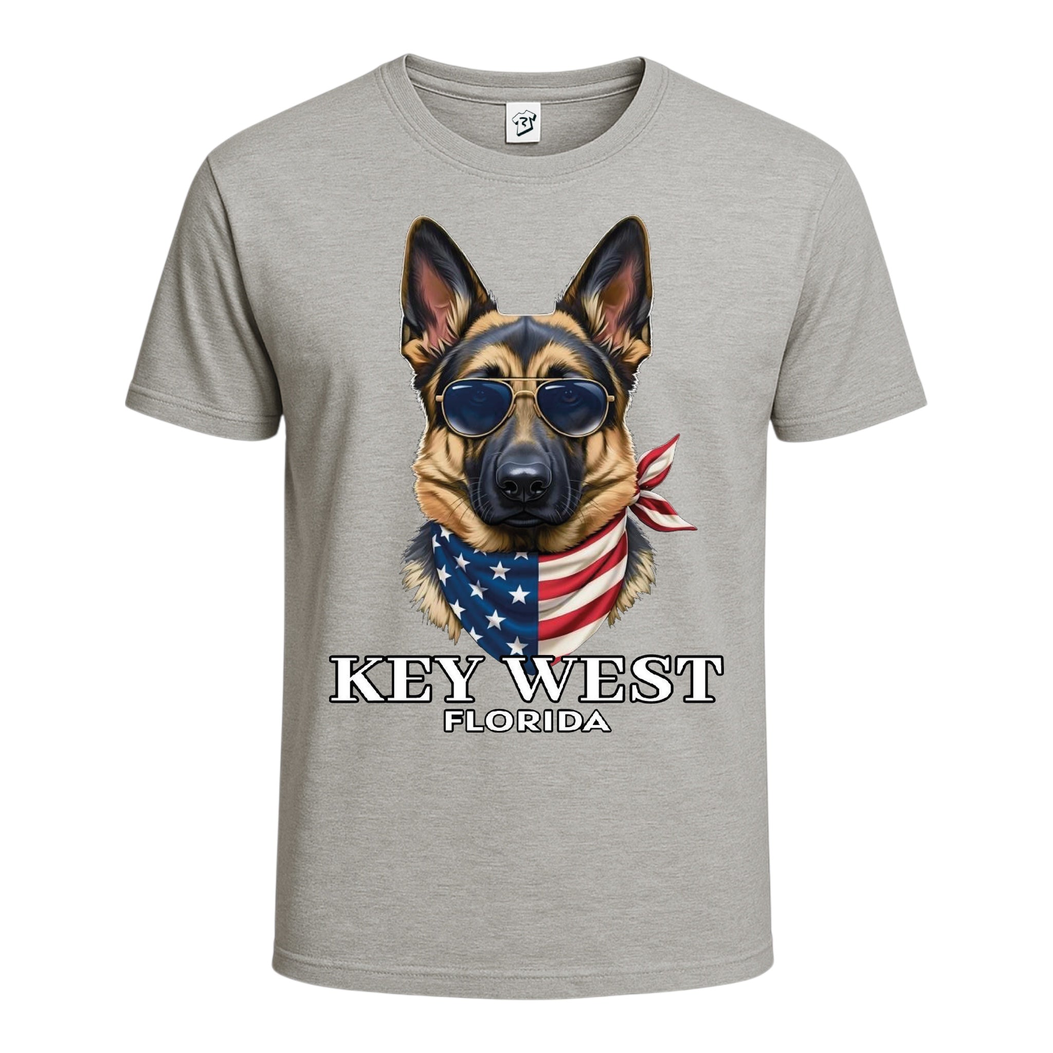 Tees Club graphic tee German Shepherd KW - Cotton Tee Navy Size L detail