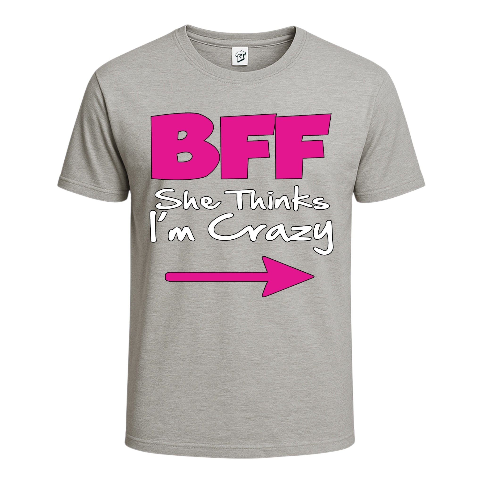 Tees Club graphic tee BFF She Thinks I'm Crazy - Cotton Tee Navy Size L detail