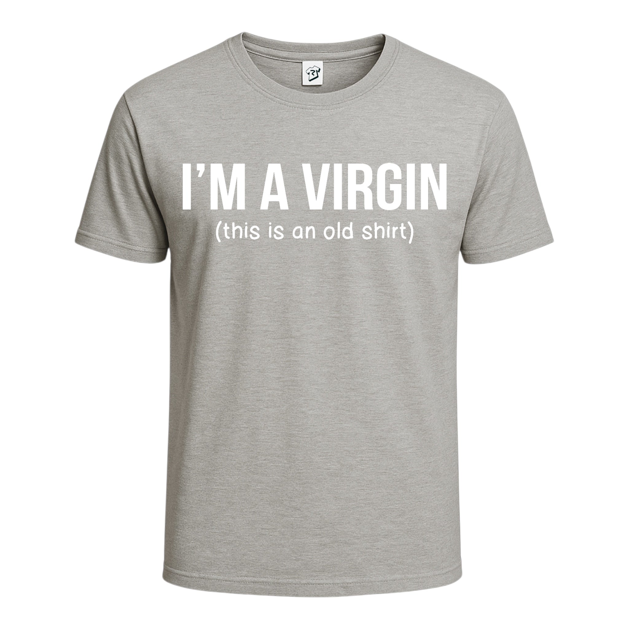 Tees Club graphic tee I'm a Virgin (This Is an Old Shirt) - Cotton Tee Navy Size S back view