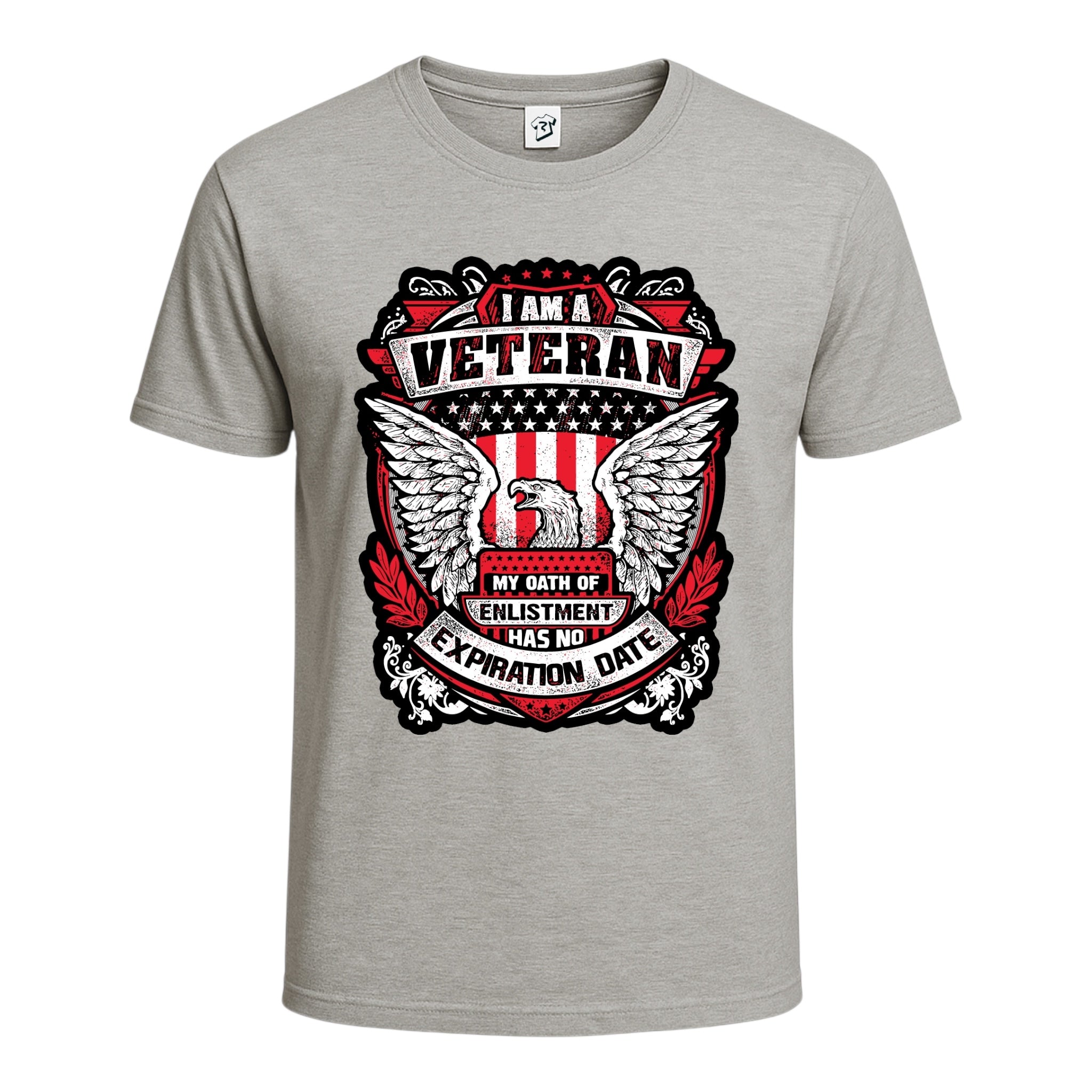 Tees Club graphic tee Veteran No Expiration Date - Cotton Tee Navy Size L detail