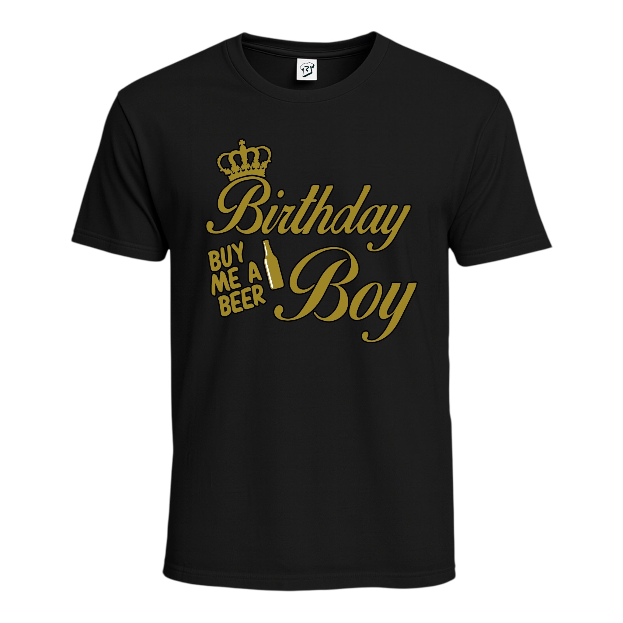 Tees Club graphic tee Birthday Boy (Buy Me a Beer) - Cotton Tee Navy Size M detail