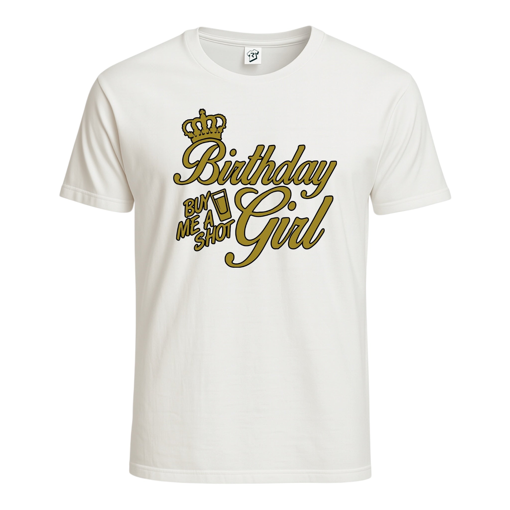 Tees Club graphic tee Birthday Girl (Buy Me a Shot) - Cotton Tee Navy Size 3XL detail