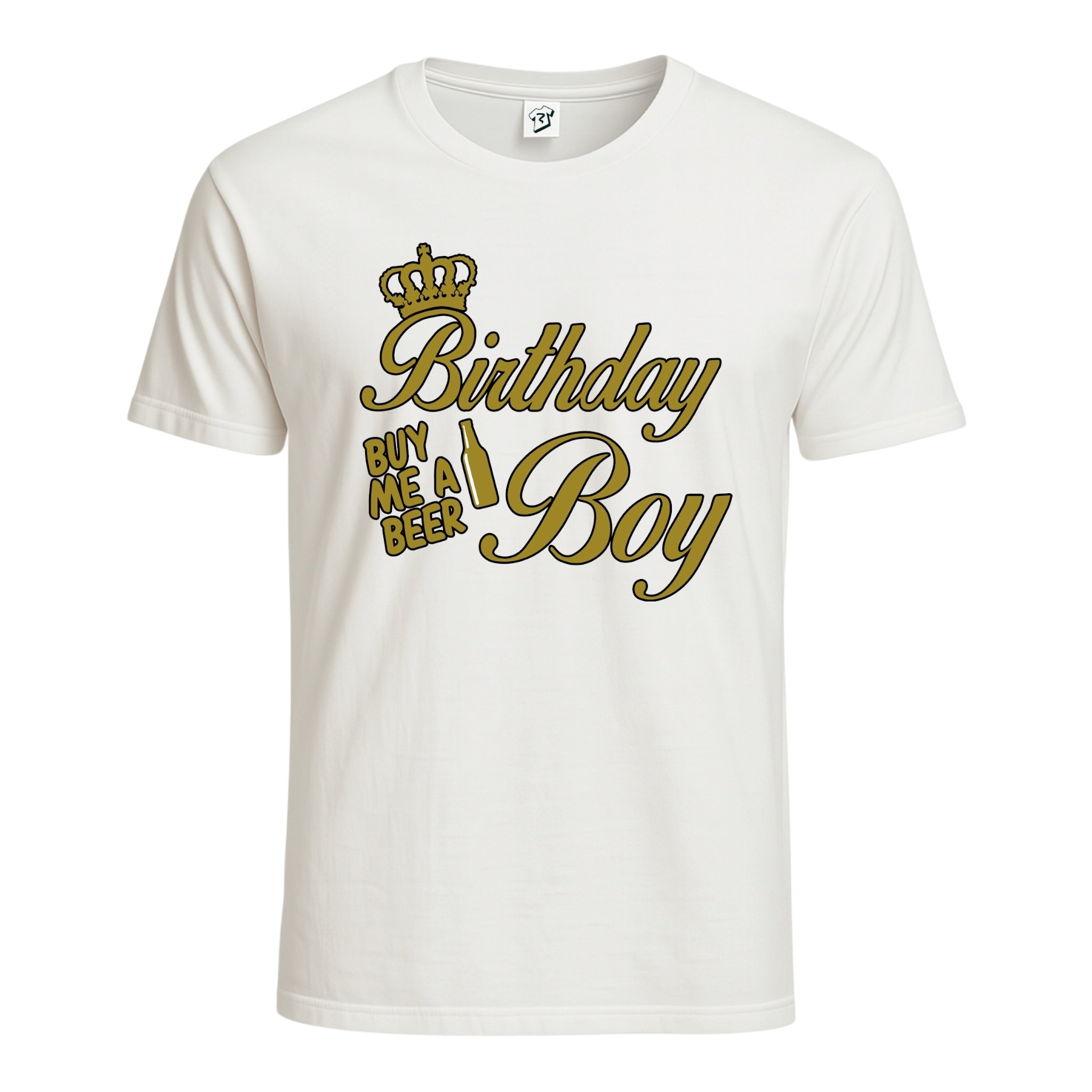 Tees Club graphic tee Birthday Boy (Buy Me a Beer) - Cotton Tee Navy Size 3XL detail