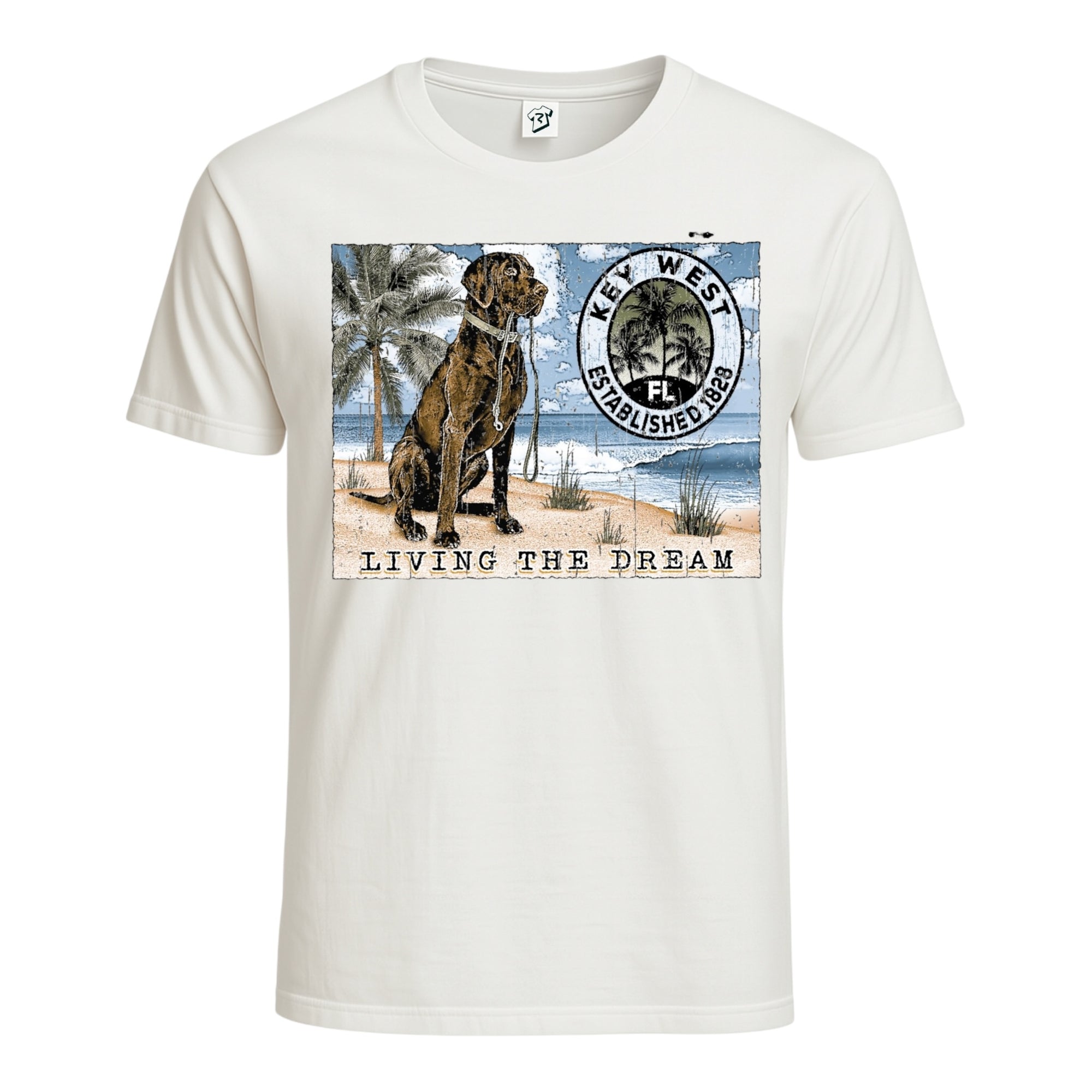 Black Lab Dog KW Cotton Tee