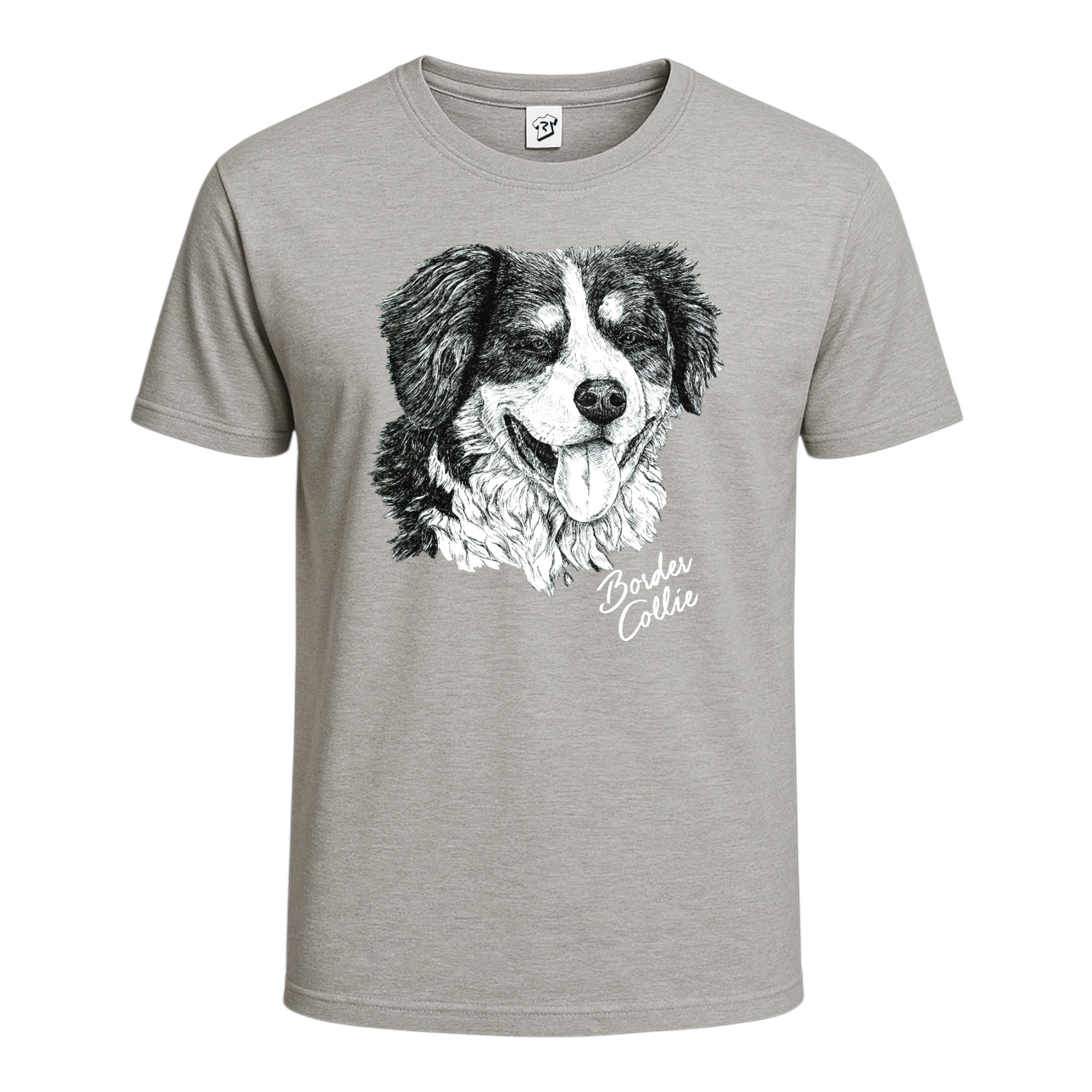 Tees Club graphic tee Border Collie - Cotton Tee Navy Size L detail