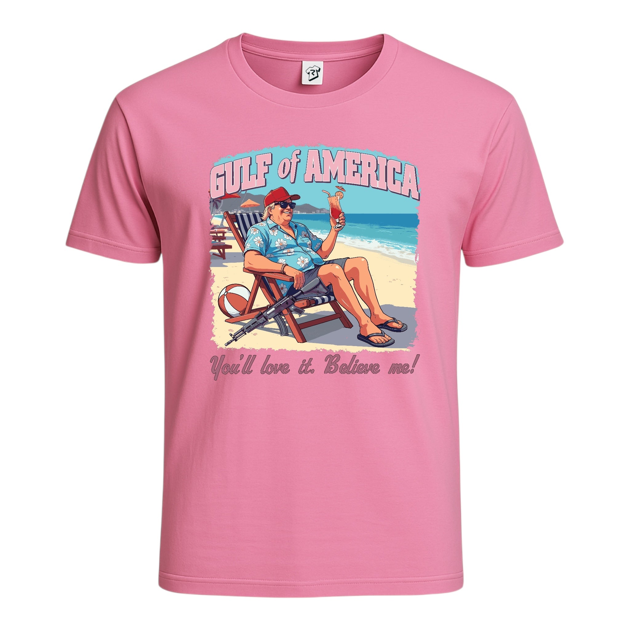 Tees Club graphic tee Gulf of America You'll Love It Believe Me - Cotton Tee Navy Size M detail