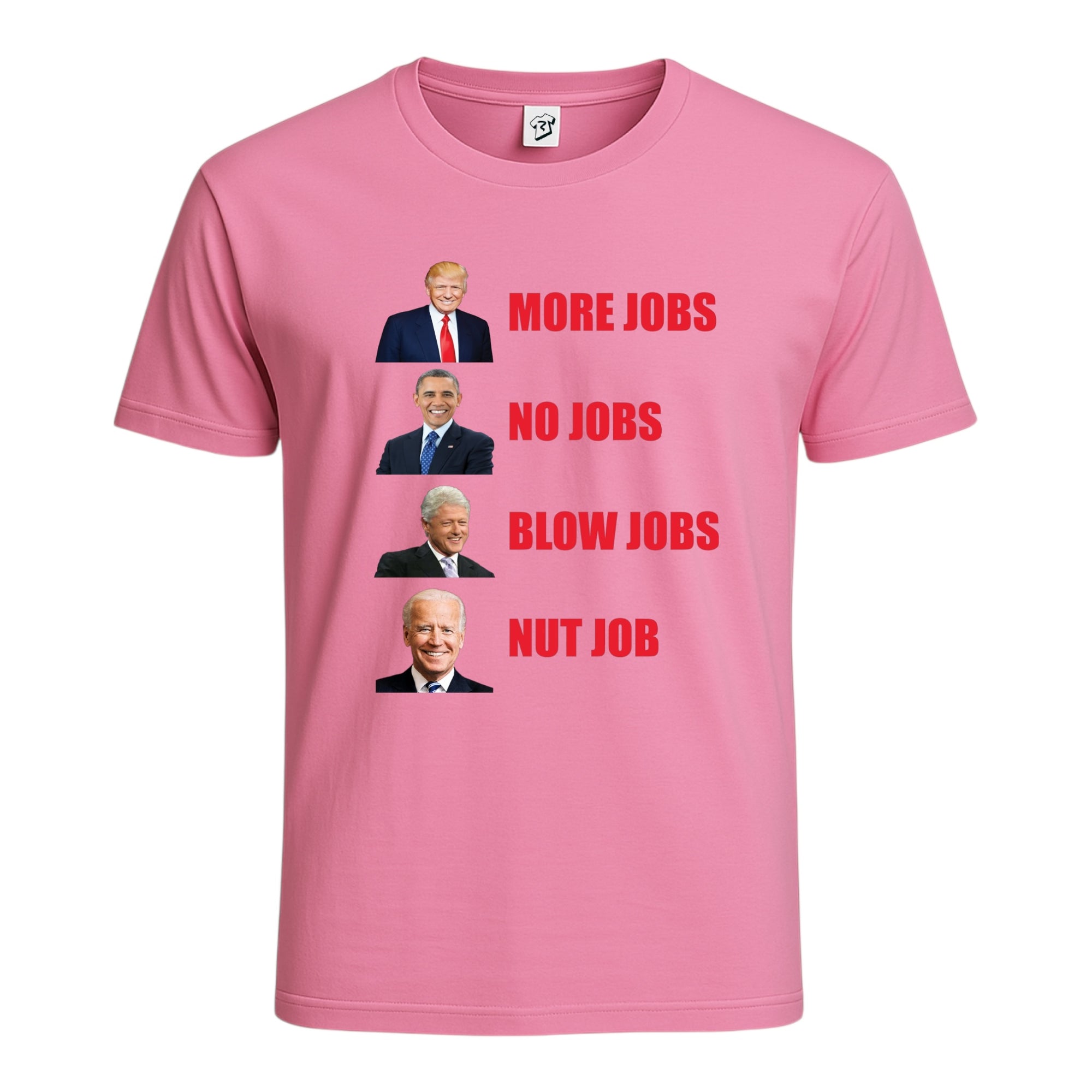 Tees Club graphic tee More Jobs No Jobs - Cotton Tee Navy Size S back view