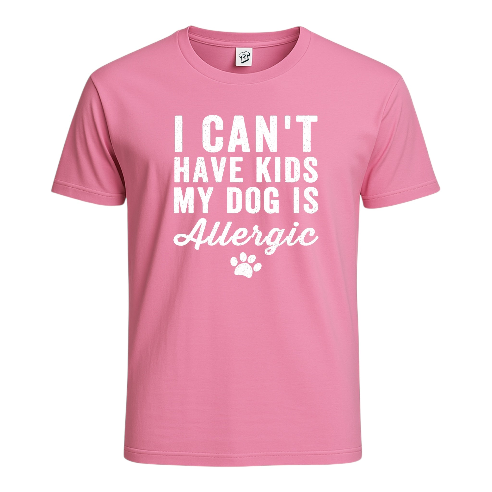 Tees Club graphic tee I Can't Have Kids My Dog Is Allergic - Cotton Tee Navy Size M detail
