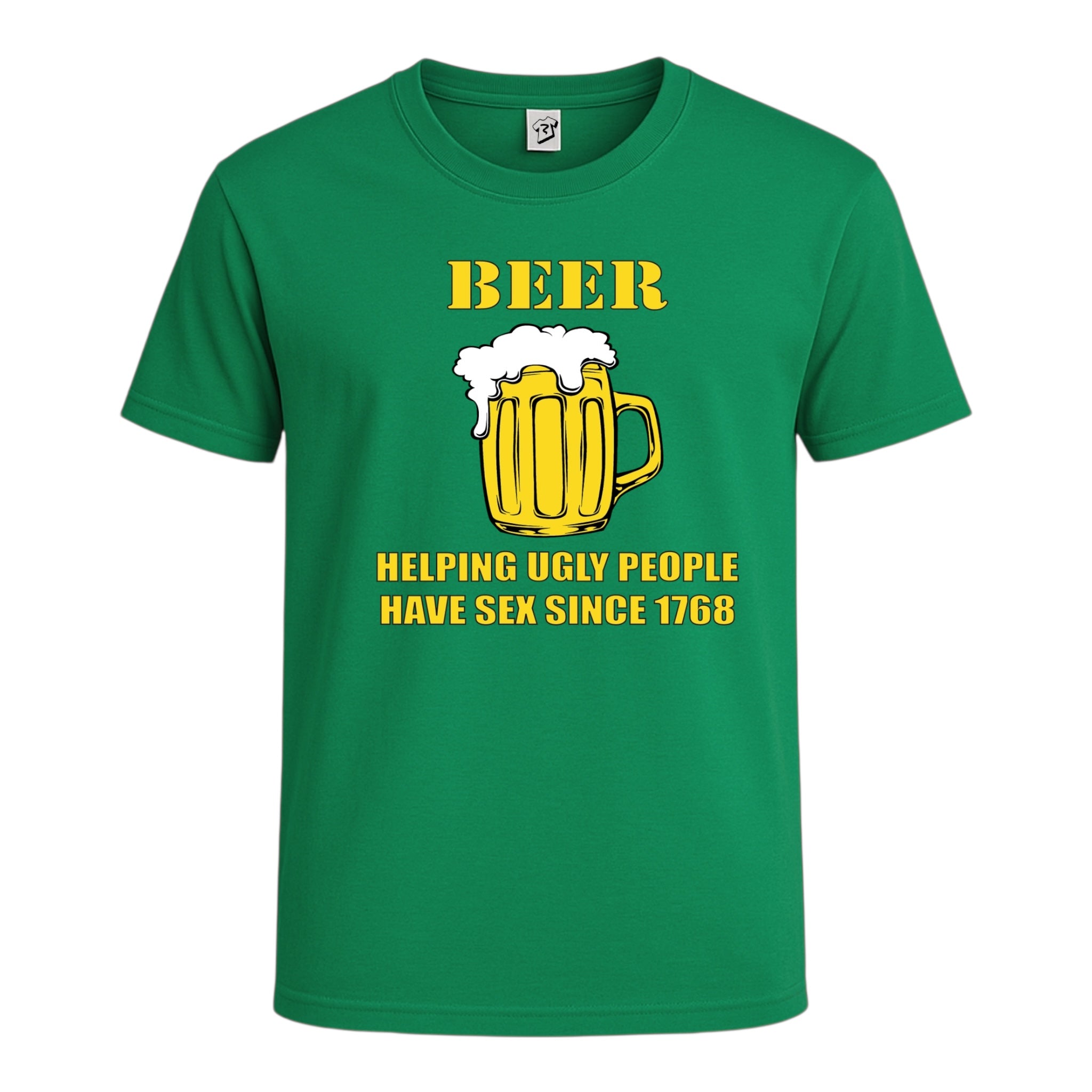 Tees Club graphic tee Beer Helping Ugly People Have Sex - Cotton Tee Navy Size M detail