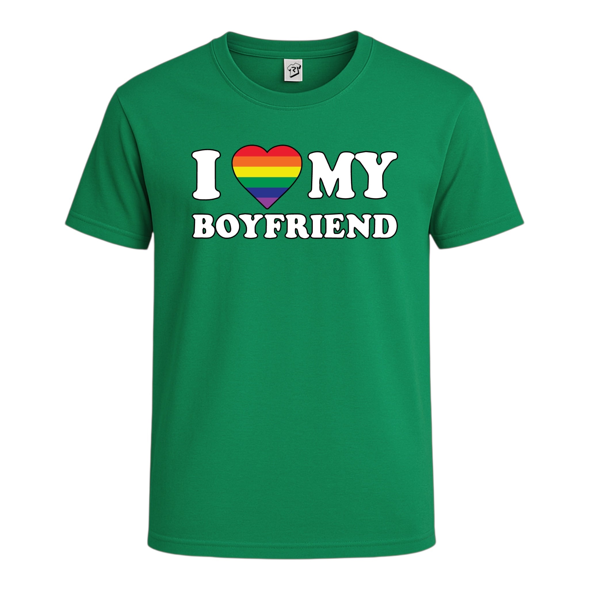 Tees Club graphic tee I Love My Boyfriend (Pride) - Cotton Tee Navy Size M detail