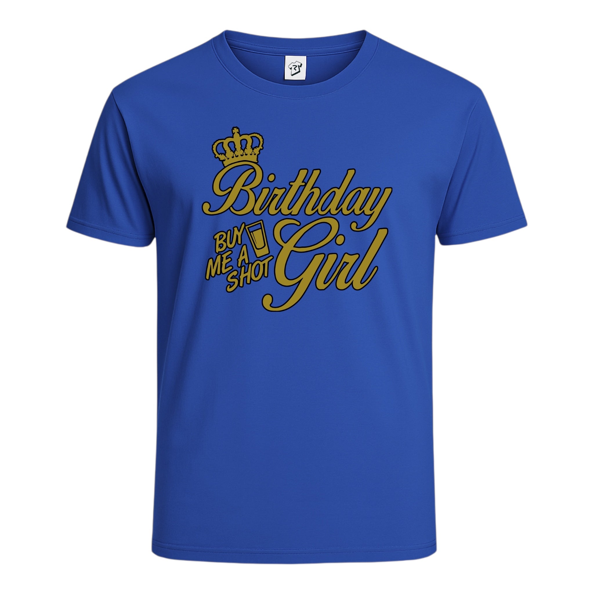 Tees Club graphic tee Birthday Girl (Buy Me a Shot) - Cotton Tee Navy Size XL detail