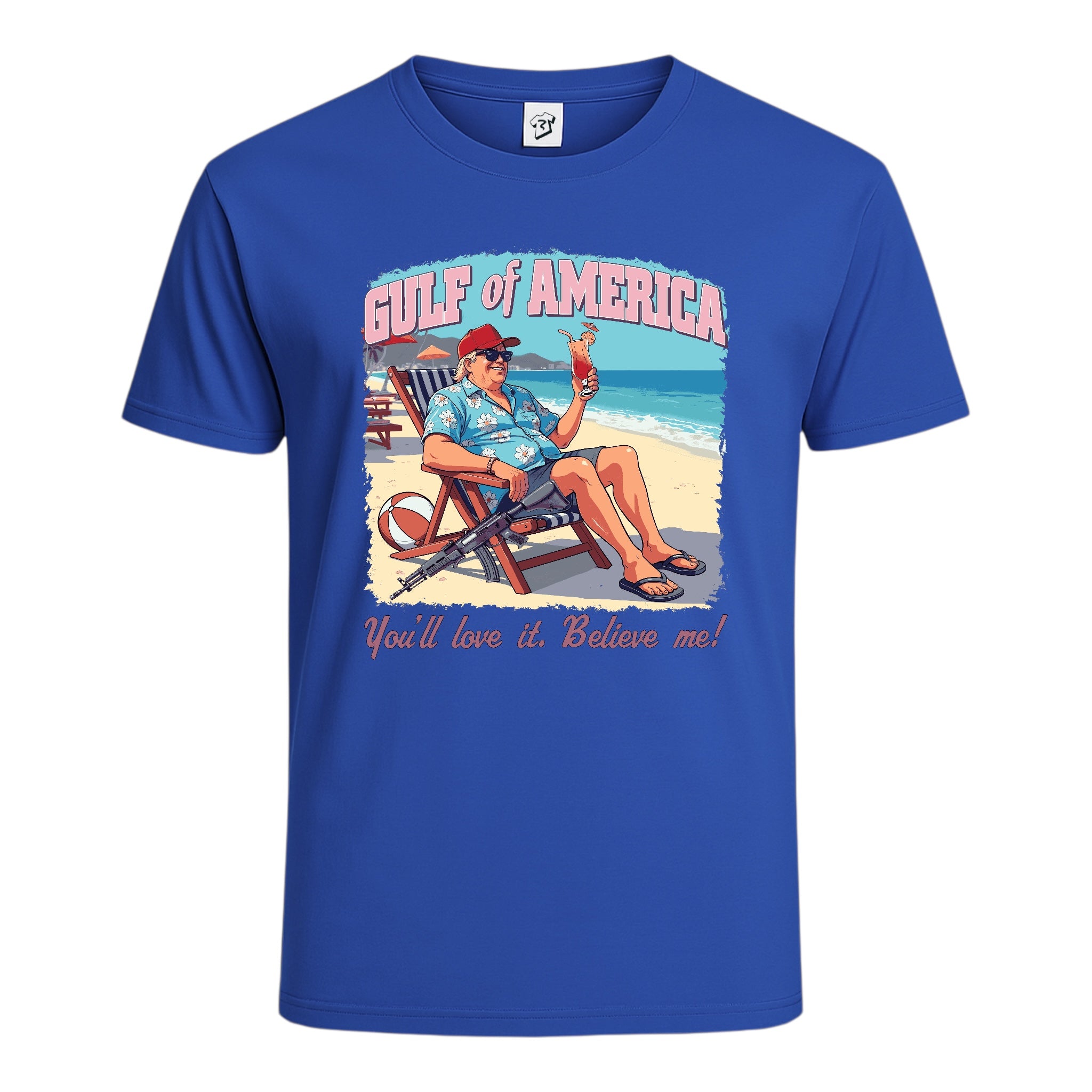 Tees Club graphic tee Gulf of America You'll Love It Believe Me - Cotton Tee Navy Size 2XL detail