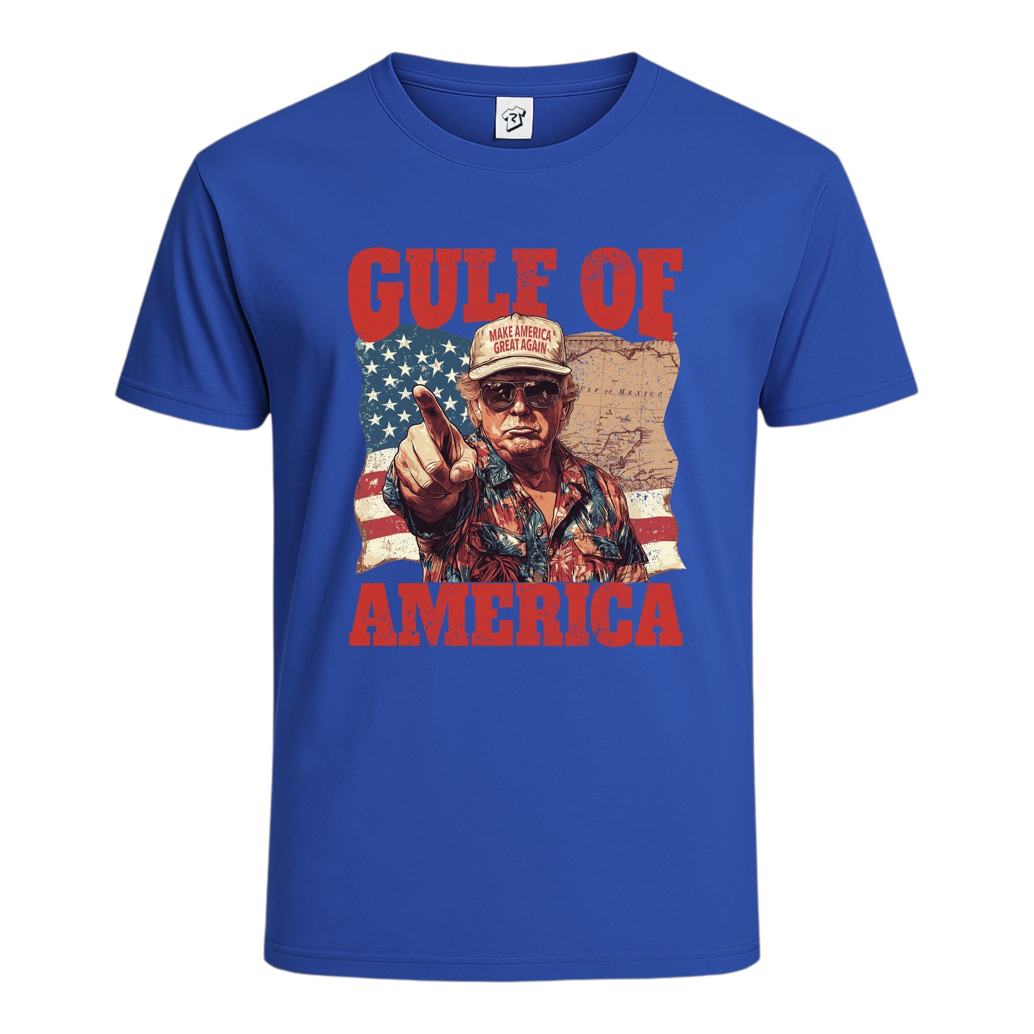 Tees Club graphic tee Gulf of America Jimmy Buffett - Cotton Tee Navy Size XL detail