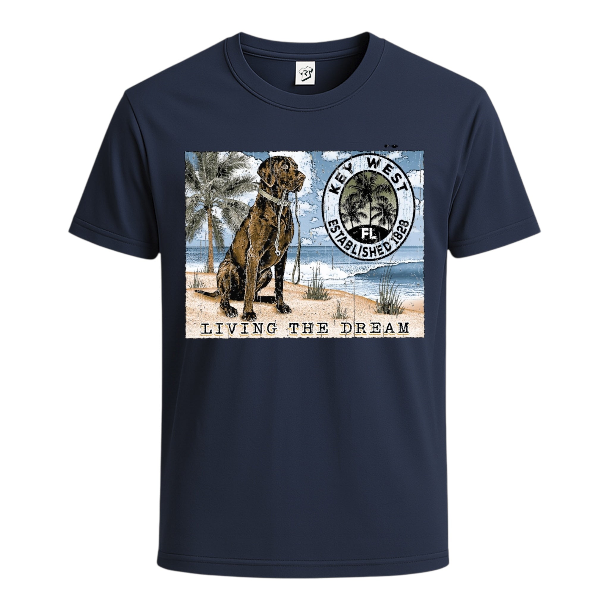 Black Lab Dog KW Cotton Tee