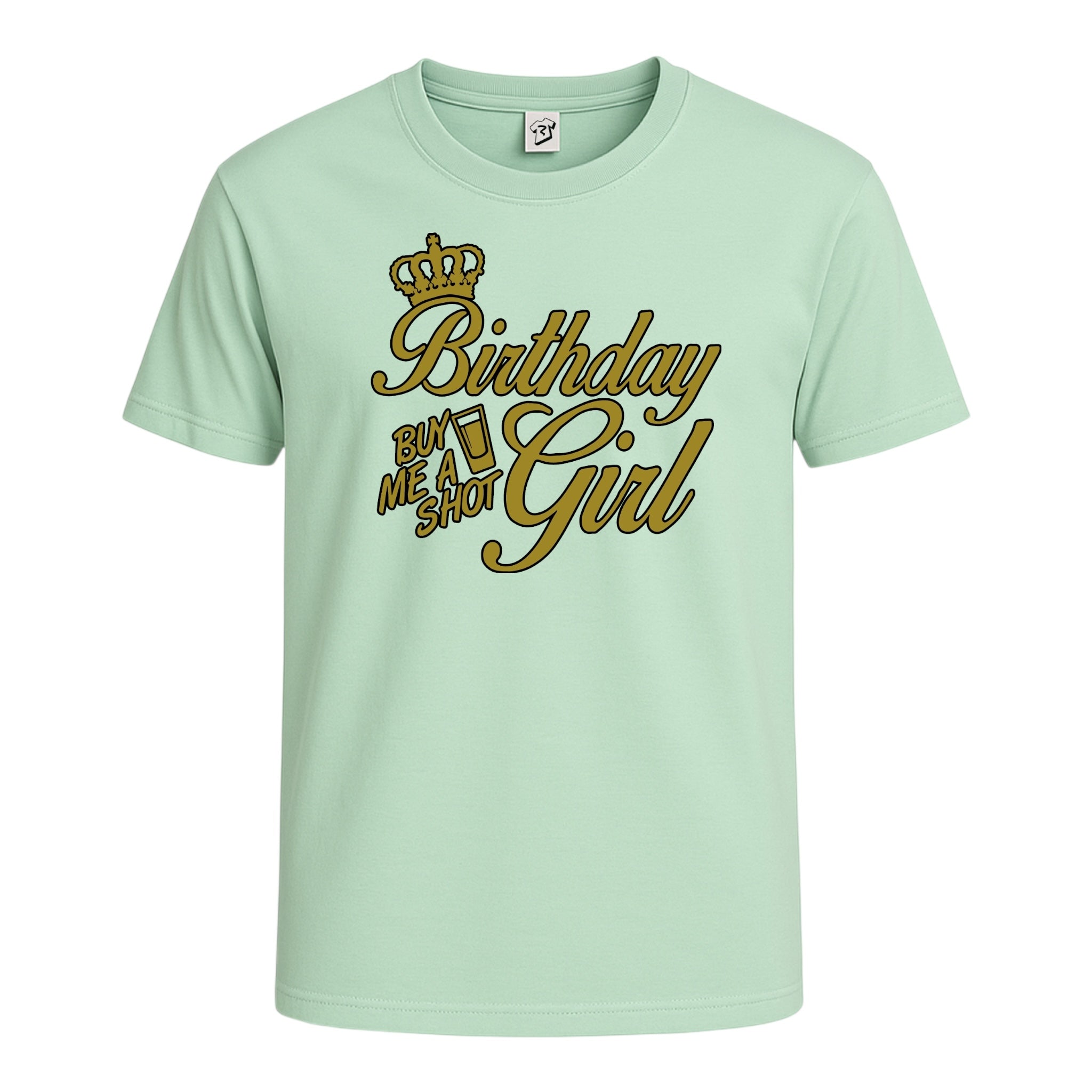 Tees Club graphic tee Birthday Girl (Buy Me a Shot) - Cotton Tee Navy Size XL detail