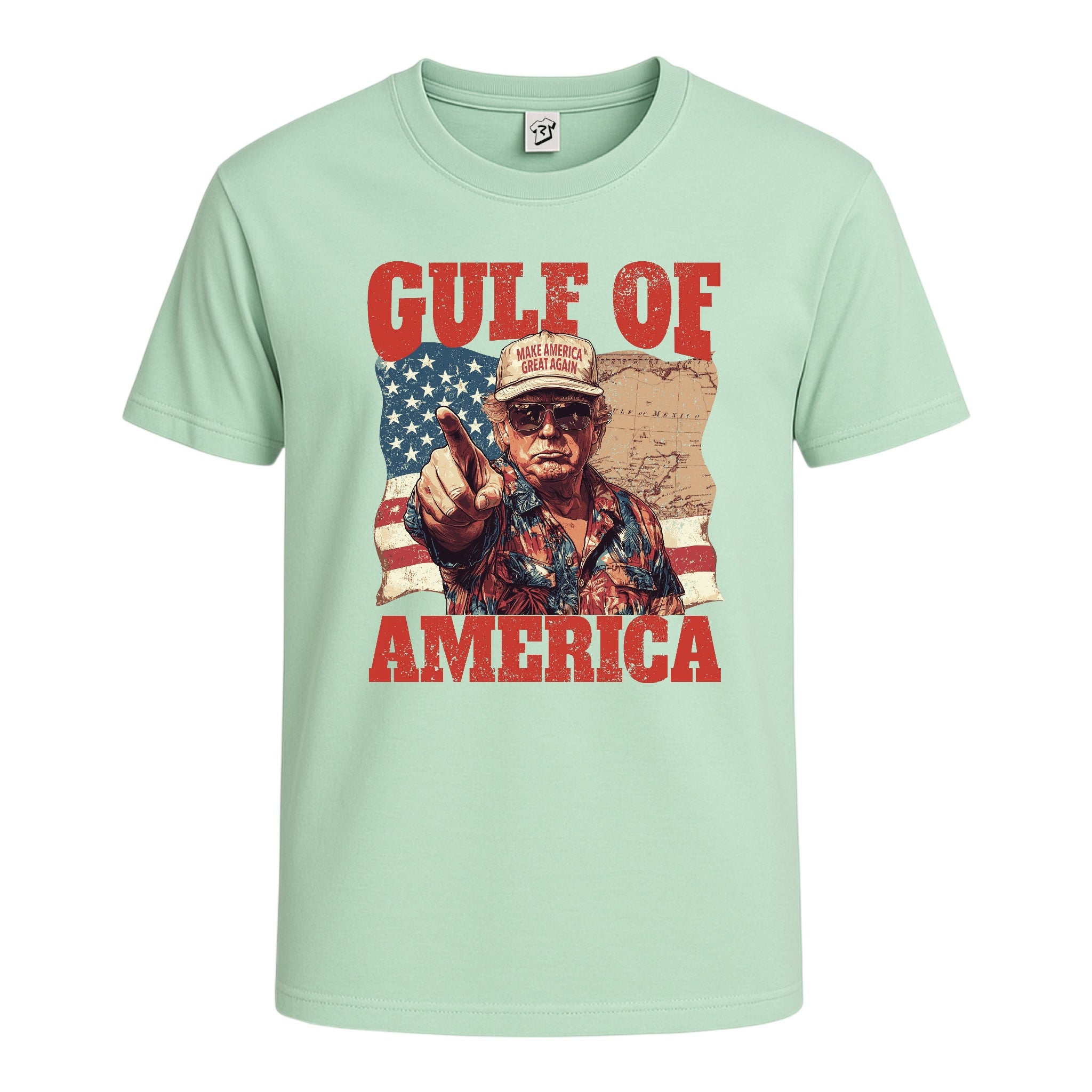 Tees Club graphic tee Gulf of America Jimmy Buffett - Cotton Tee Navy Size XL detail