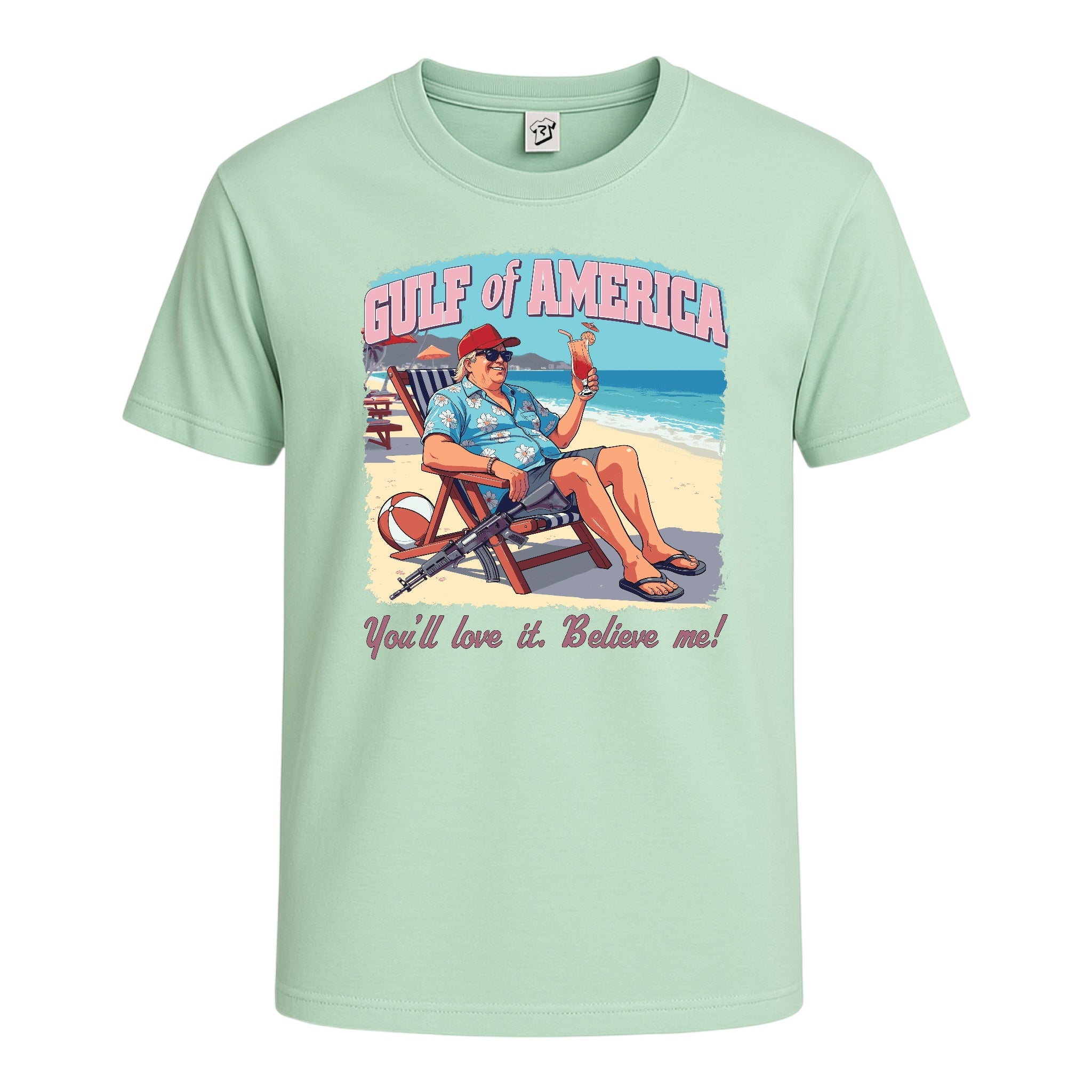 Tees Club graphic tee Gulf of America You'll Love It Believe Me - Cotton Tee Navy Size XL detail
