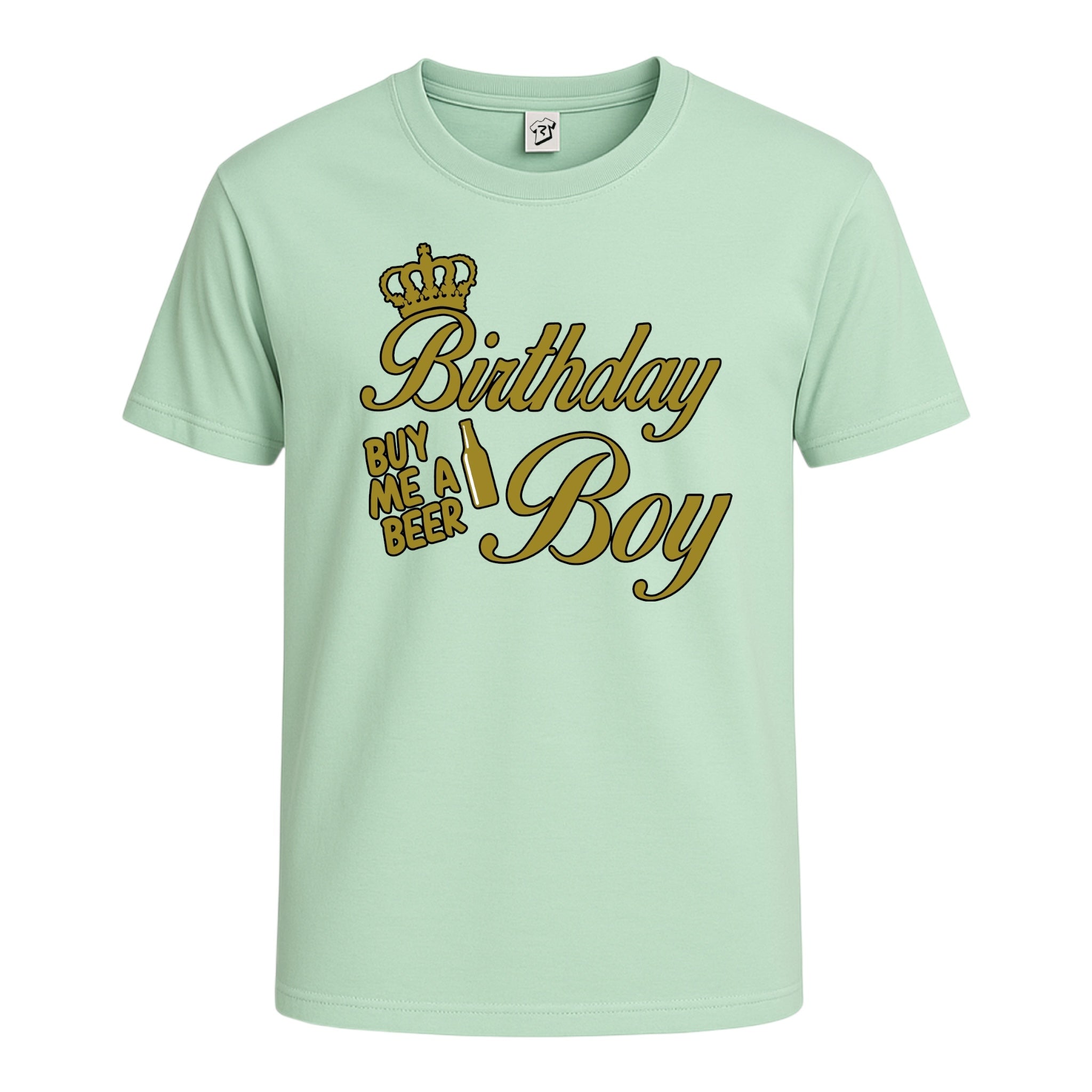 Tees Club graphic tee Birthday Boy (Buy Me a Beer) - Cotton Tee Navy Size XL detail