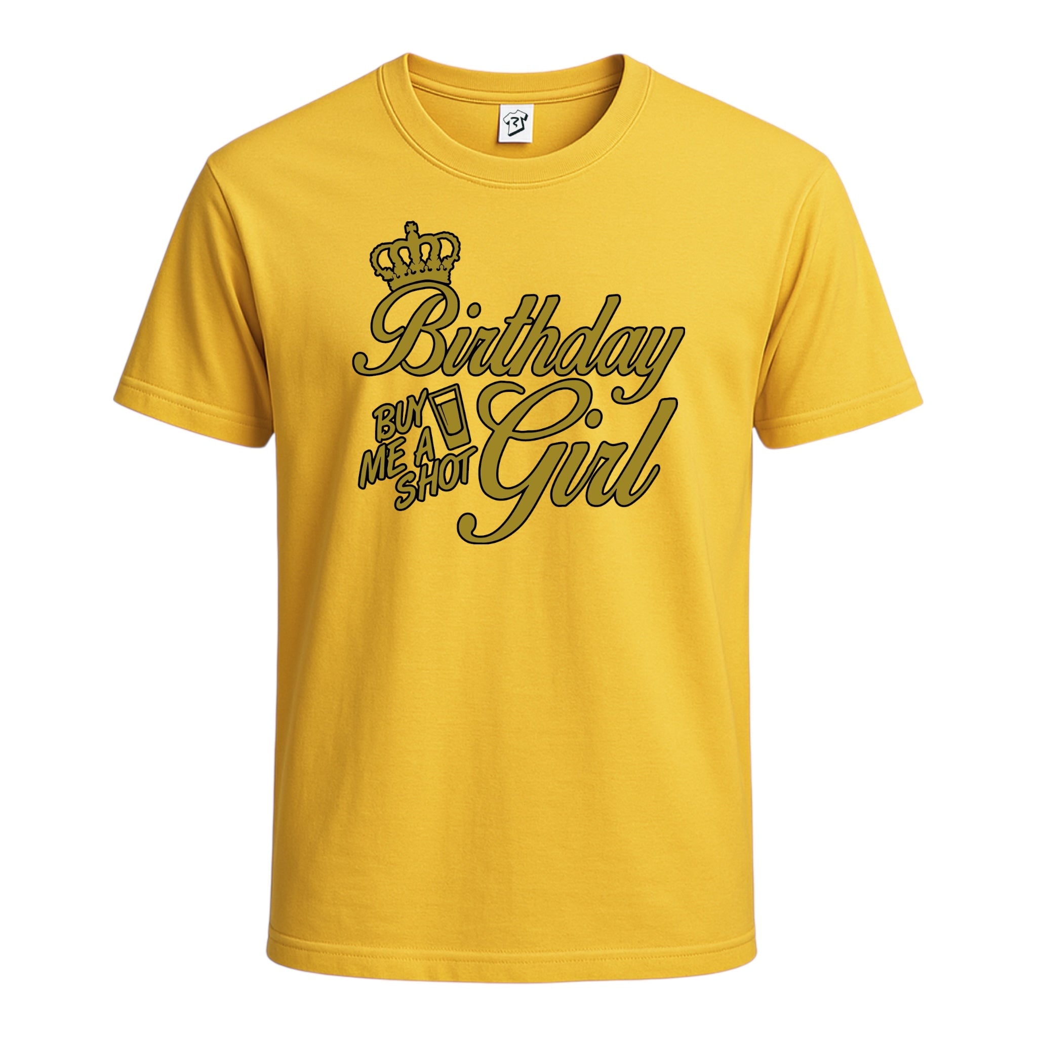 Tees Club graphic tee Birthday Girl (Buy Me a Shot) - Cotton Tee Navy Size 2XL detail