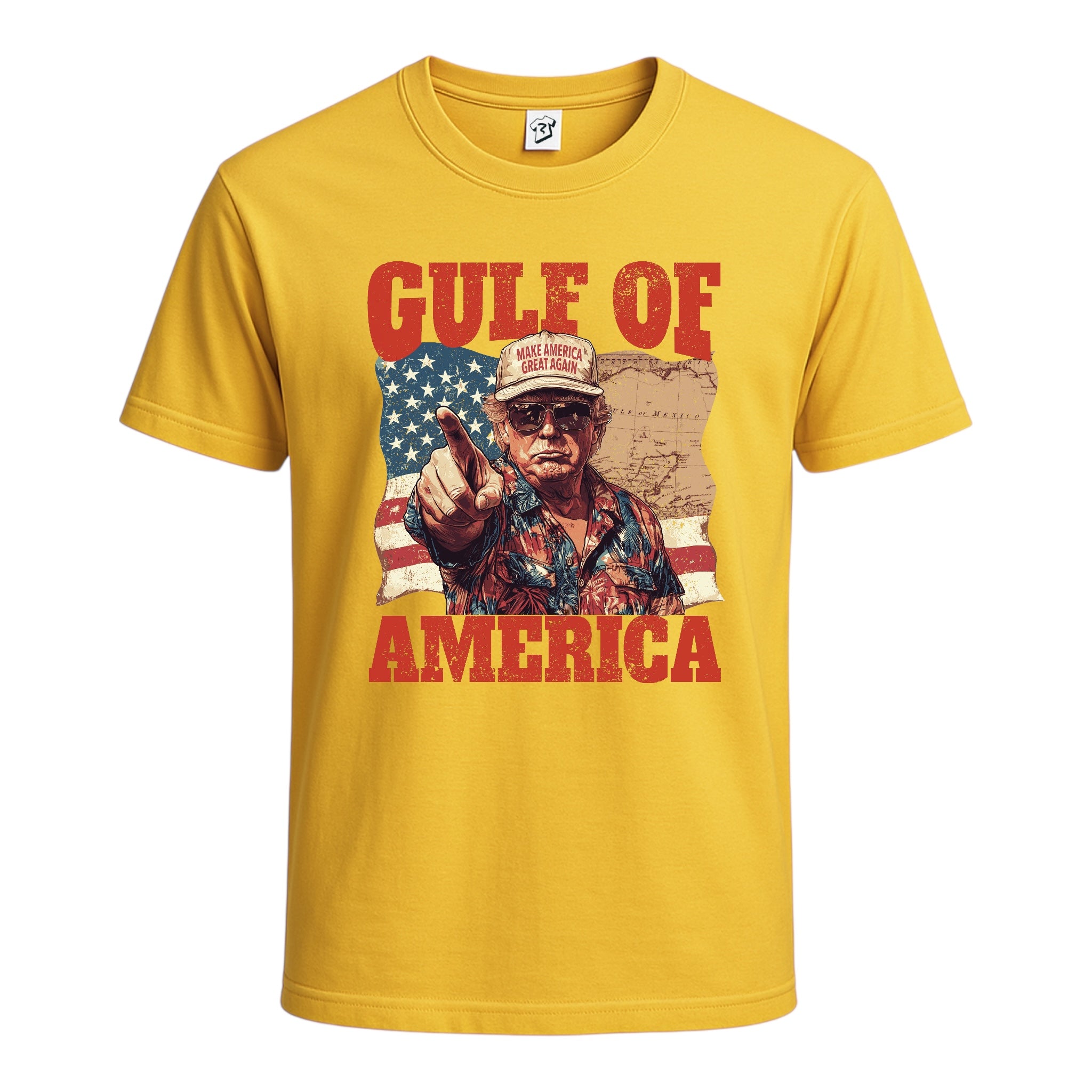 Tees Club graphic tee Gulf of America Jimmy Buffett - Cotton Tee Navy Size 2XL detail