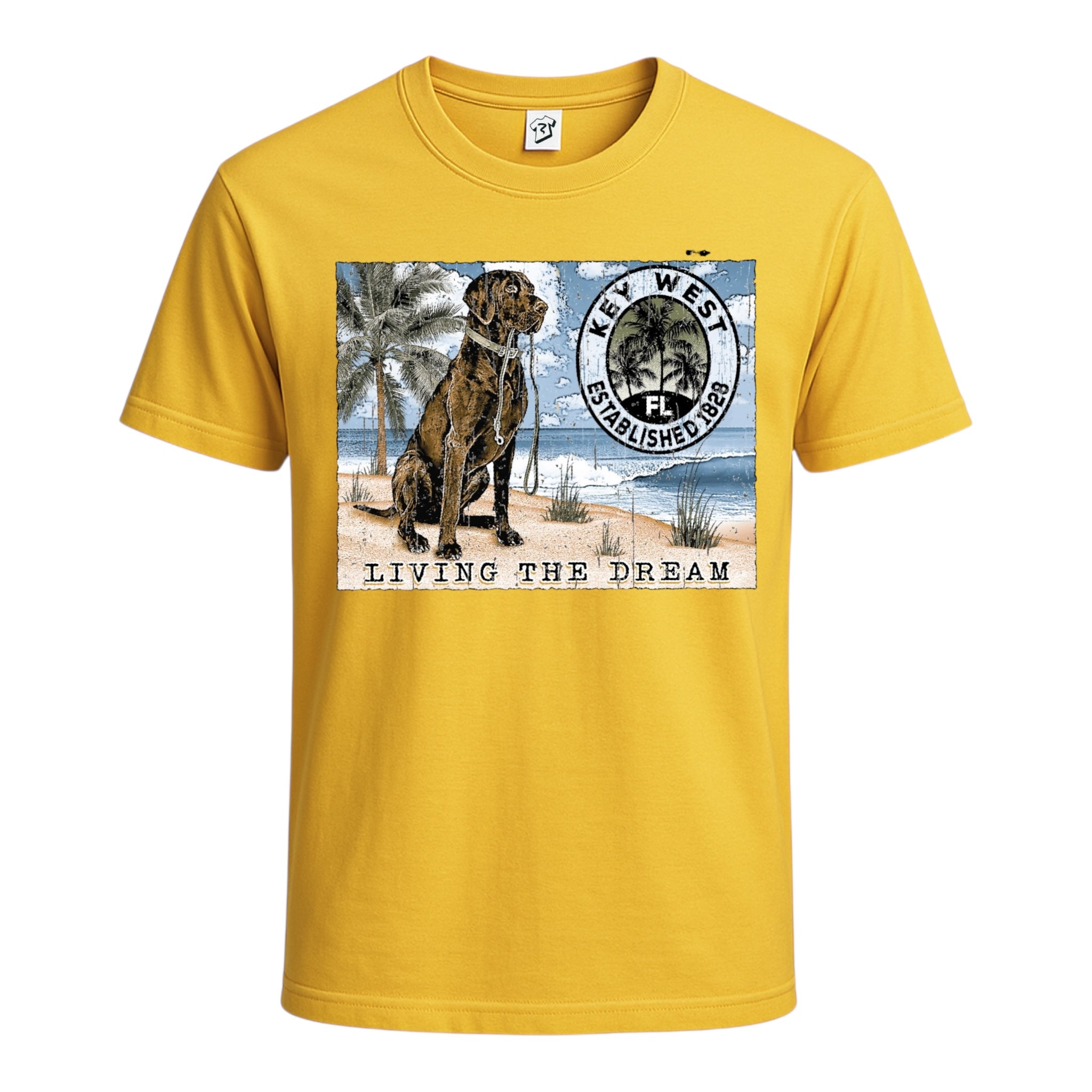 Black Lab Dog KW Cotton Tee