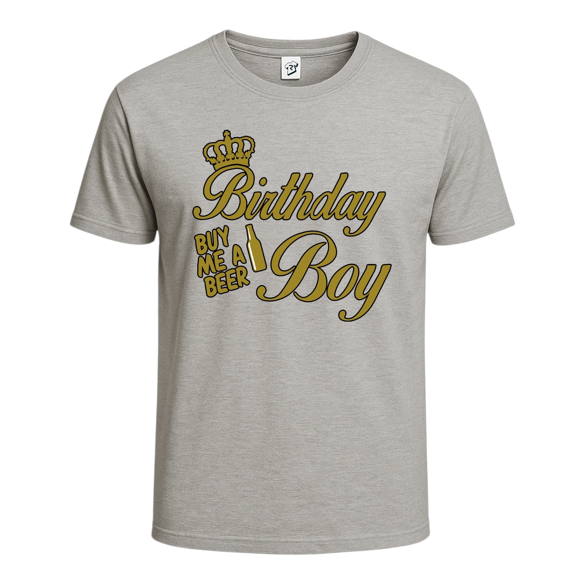 Tees Club graphic tee Birthday Boy (Buy Me a Beer) - Cotton Tee Navy Size L detail