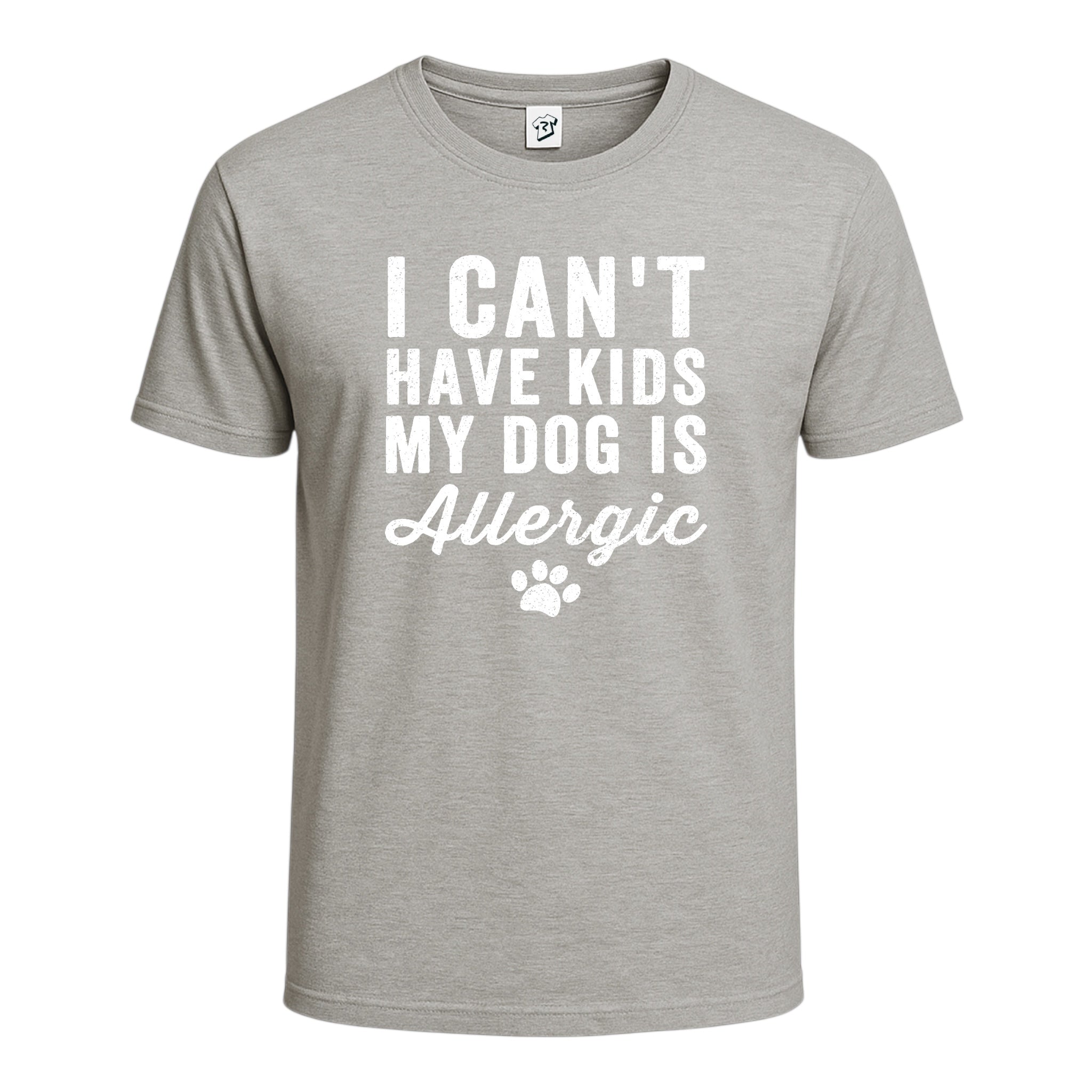Tees Club graphic tee I Can't Have Kids My Dog Is Allergic - Cotton Tee Navy Size L detail