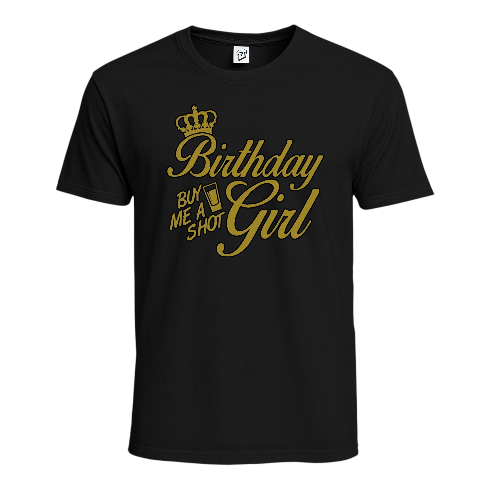 Tees Club graphic tee Birthday Girl (Buy Me a Shot) - Cotton Tee Navy Size M detail