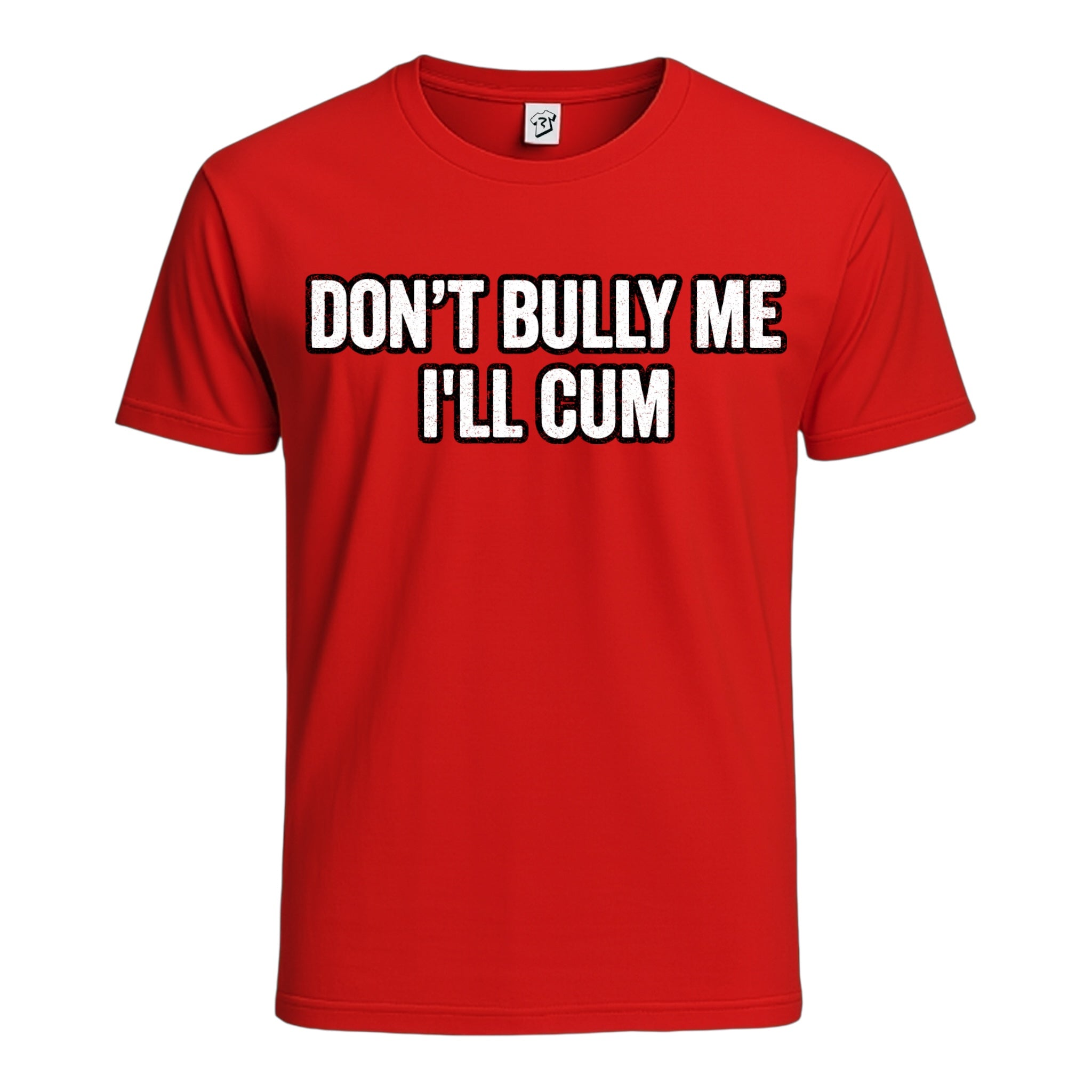 Tees Club graphic tee Don't Bully Me I'll Cum - Cotton Tee Navy Size 2XL detail