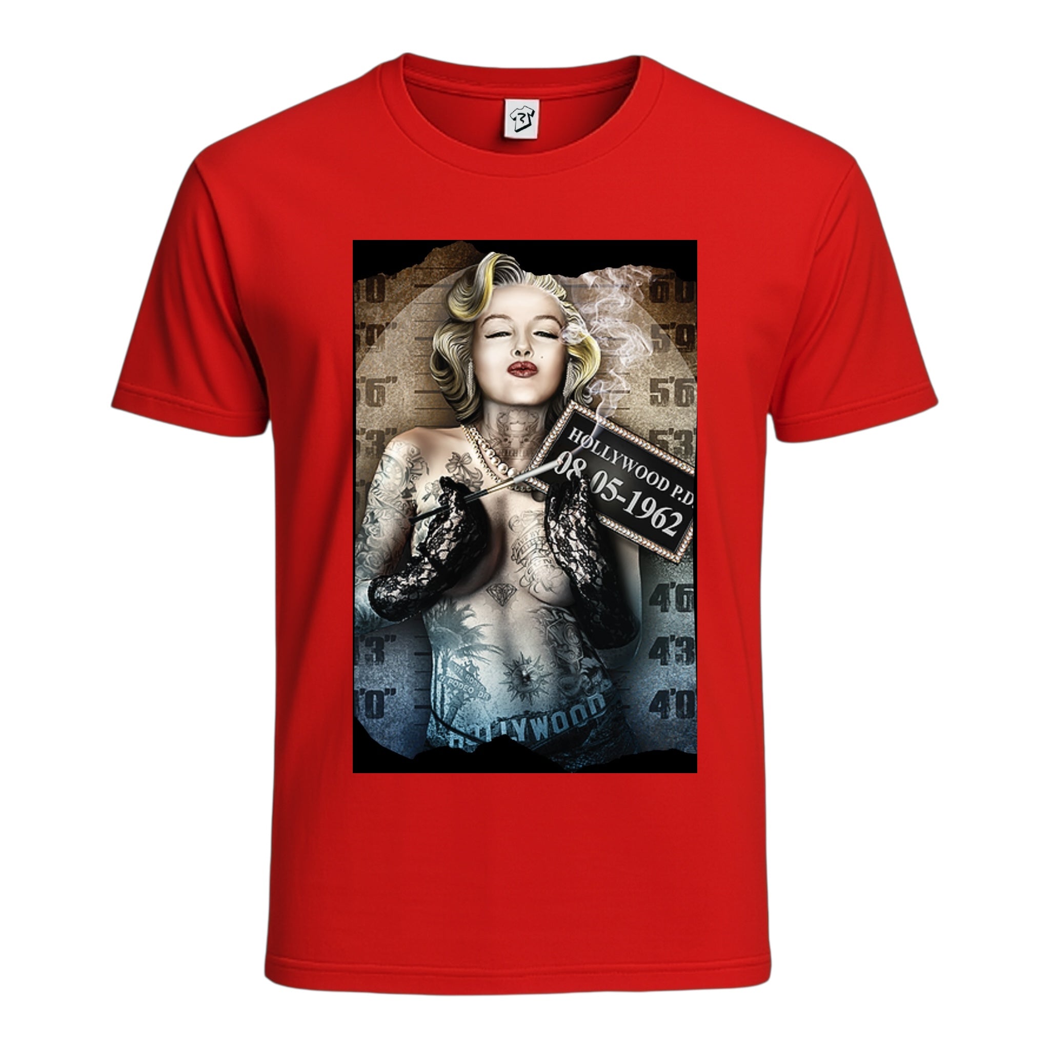 Tees Club graphic tee Marilyn Monroe Hollywood - Cotton Tee Navy Size 2XL detail