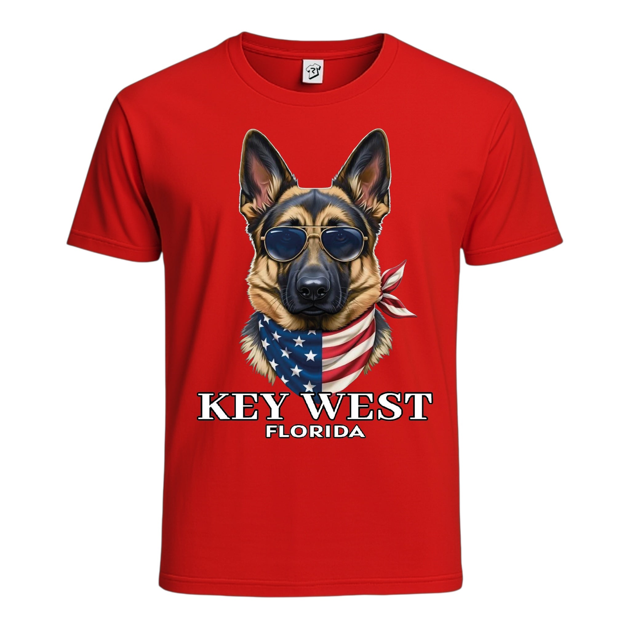 Tees Club graphic tee German Shepherd KW - Cotton Tee Navy Size 2XL detail