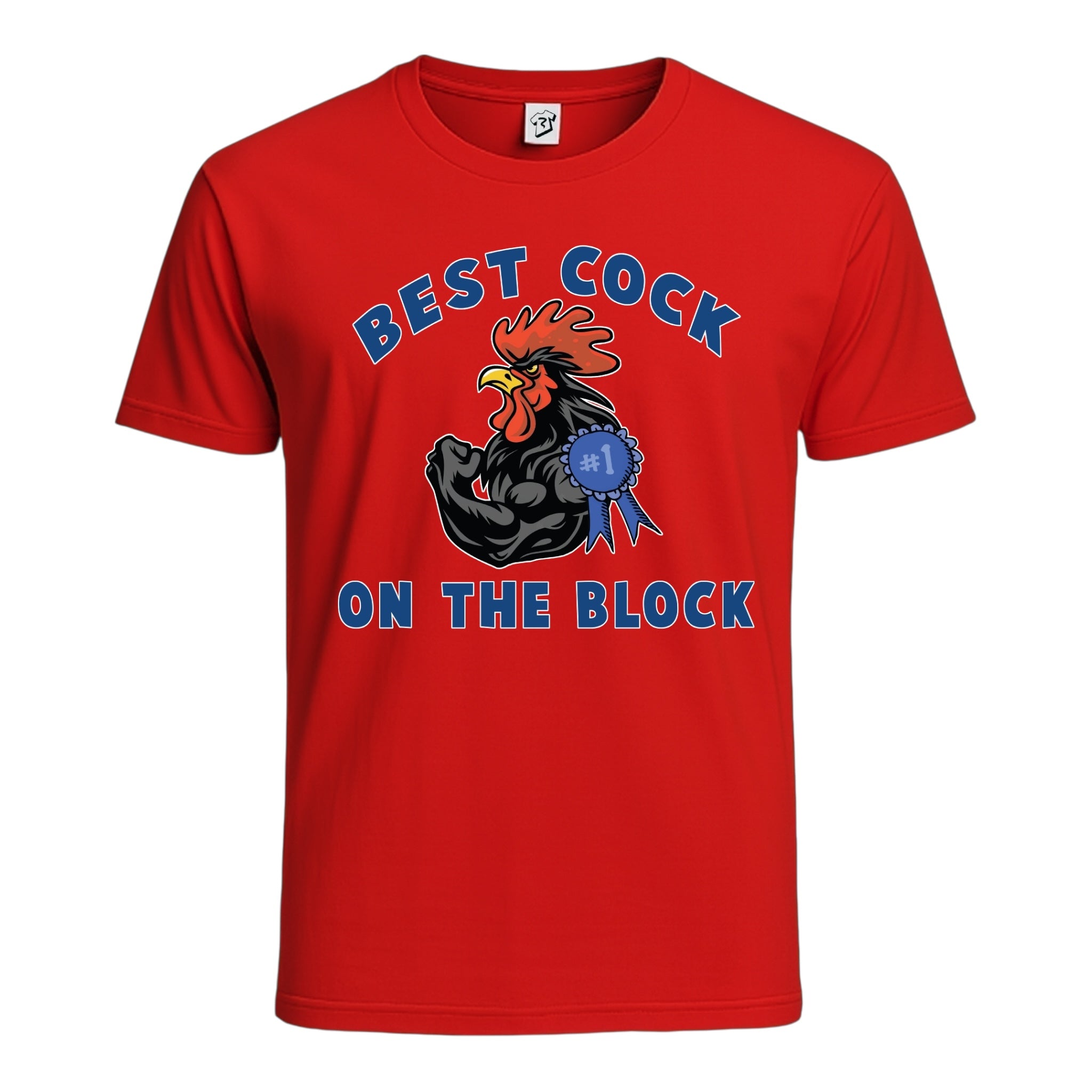 Tees Club graphic tee Best Cock On The Block - Cotton Tee Navy Size 2XL detail