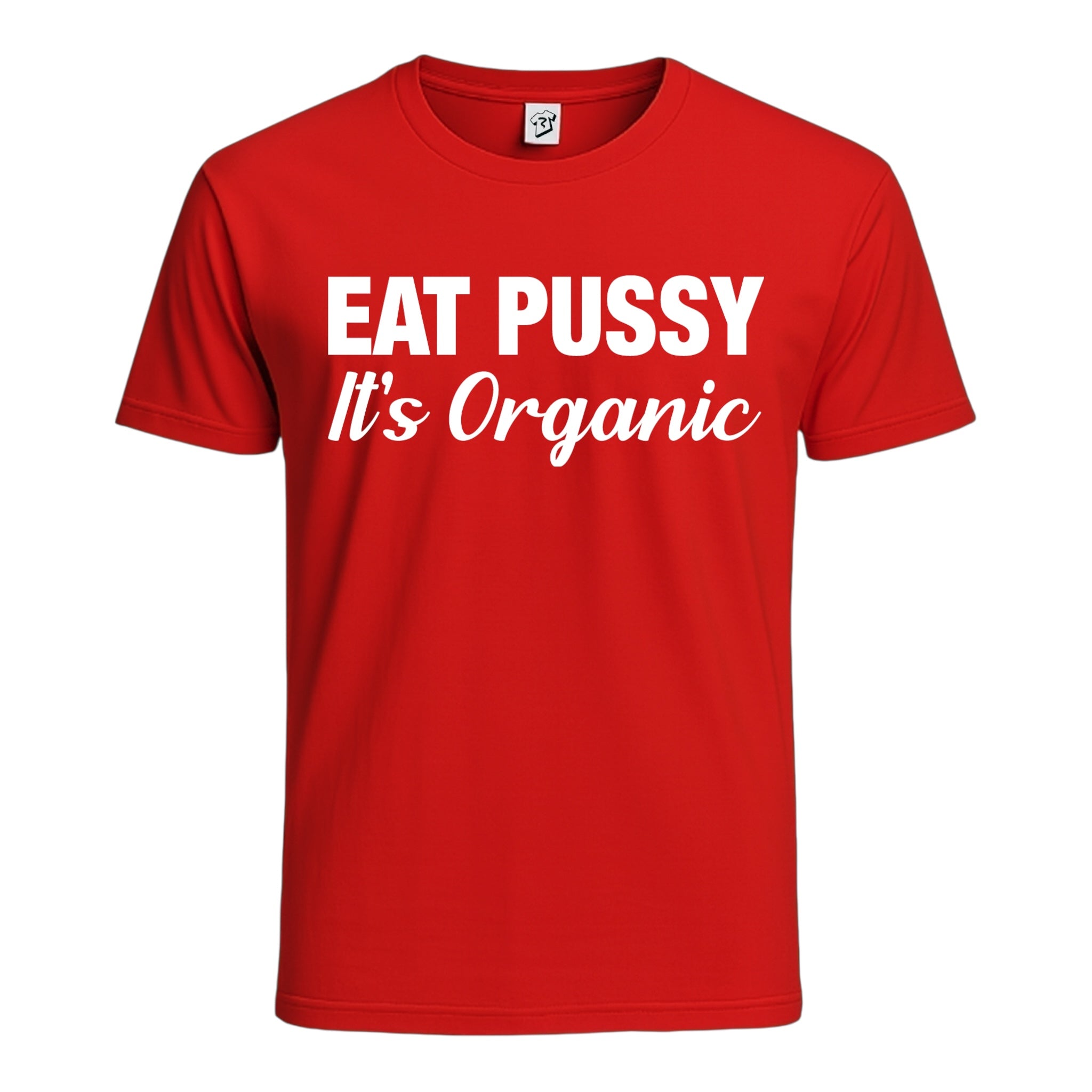 Tees Club graphic tee Eat Pussy It's Organic - Cotton Tee Navy Size 2XL detail