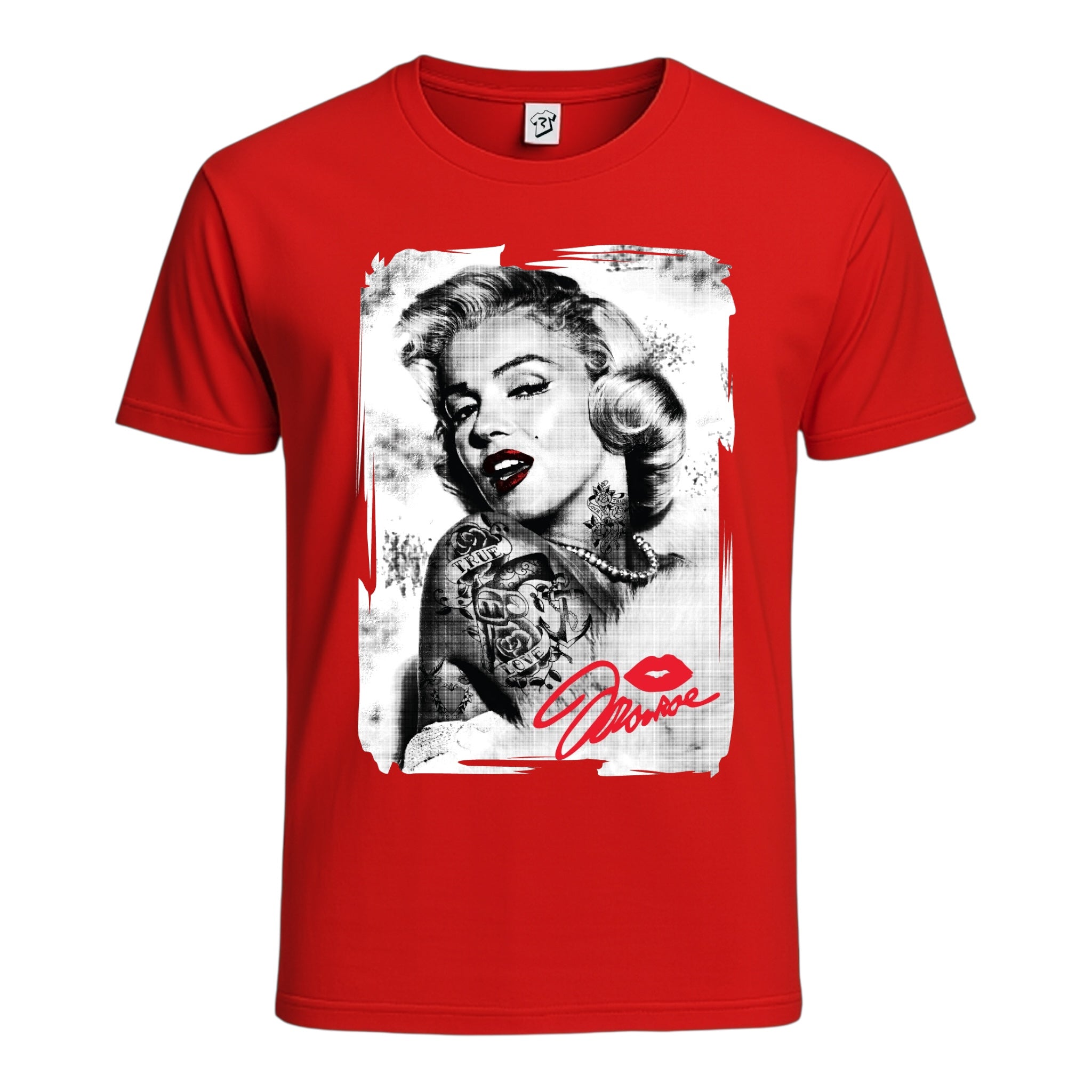 Tees Club graphic tee Marilyn Monroe Kiss - Cotton Tee Navy Size 2XL detail