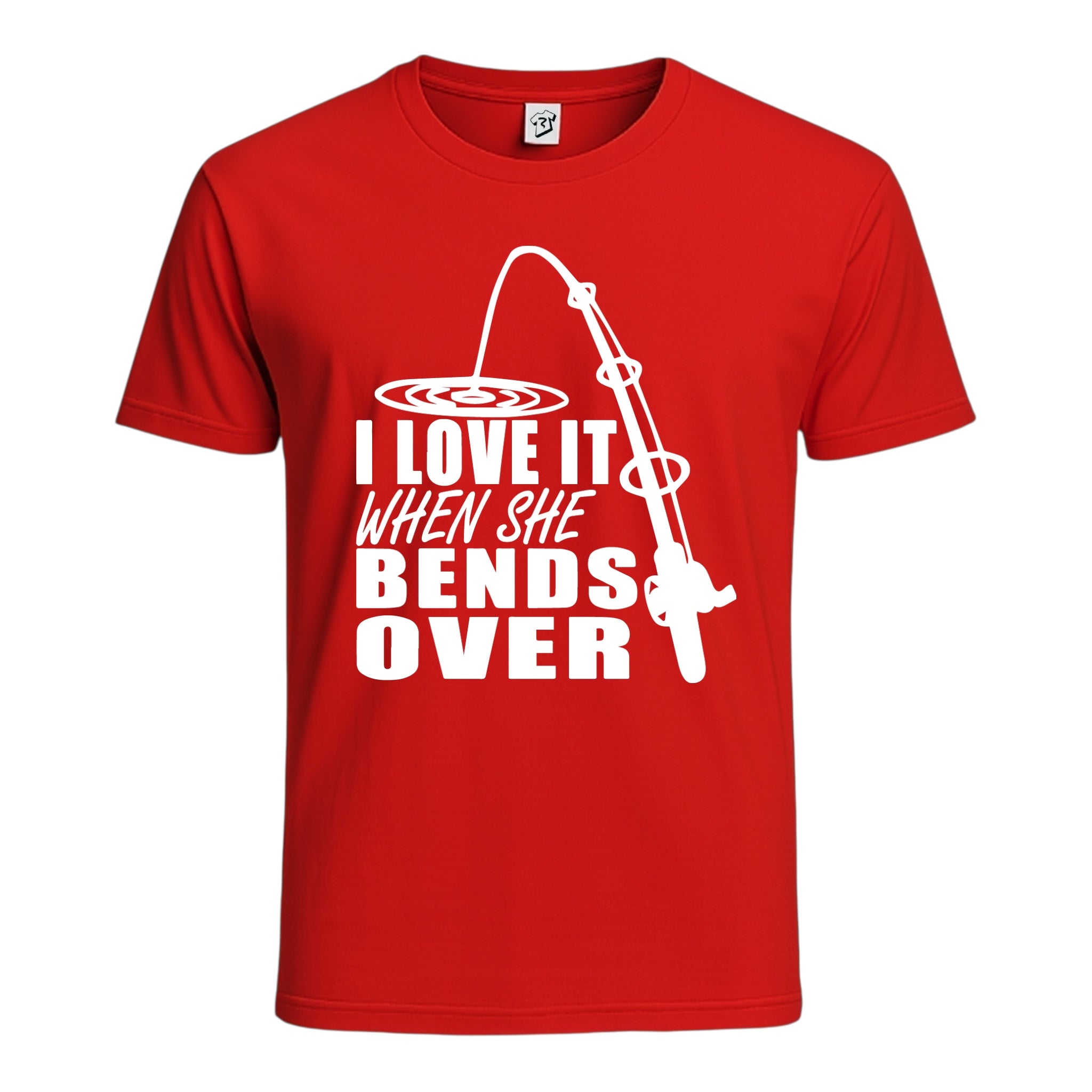 Tees Club graphic tee I Love It When She Bends Over - Cotton Tee Navy Size 2XL detail