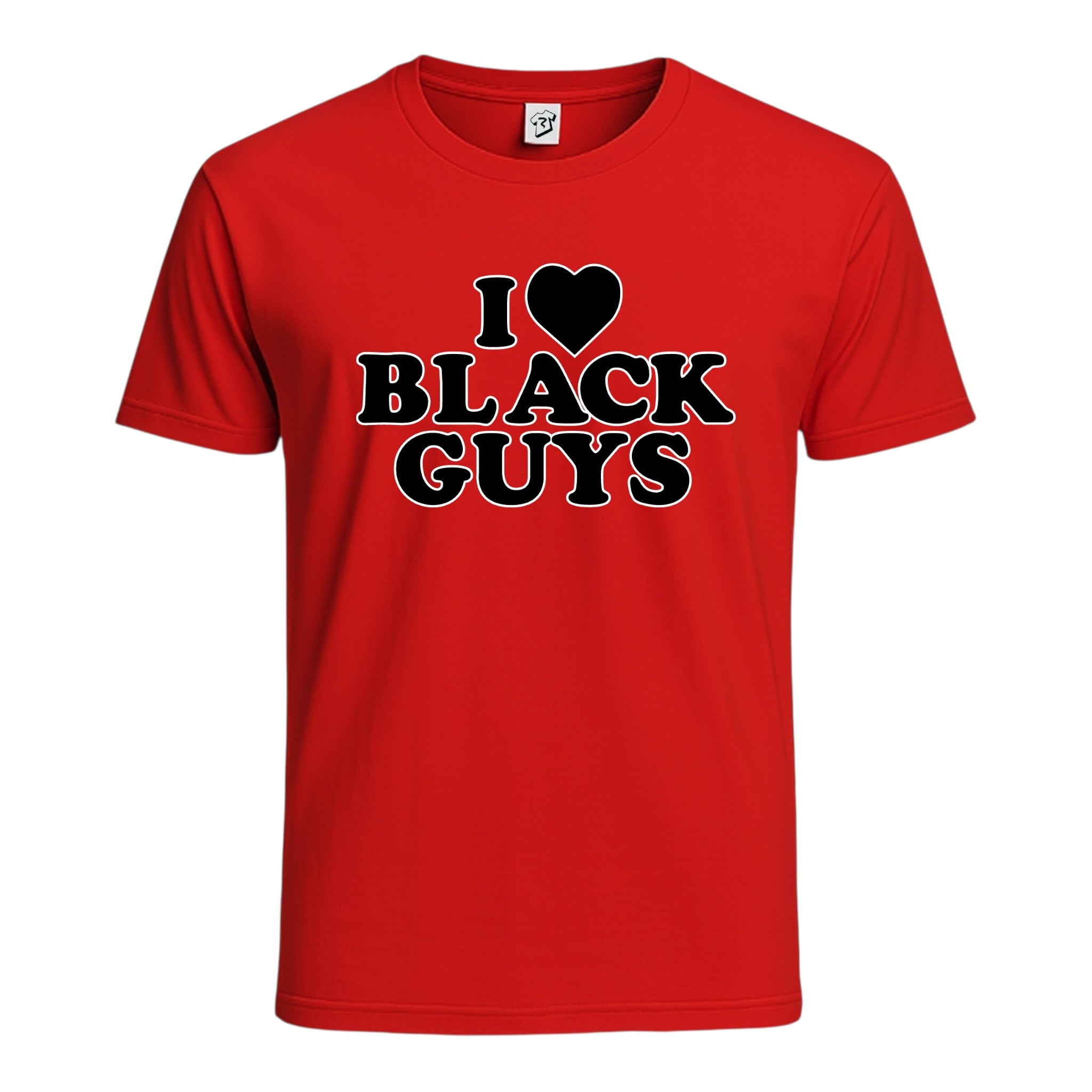 Tees Club graphic tee I Love Black Guys (Black) - Cotton Tee Navy Size L detail