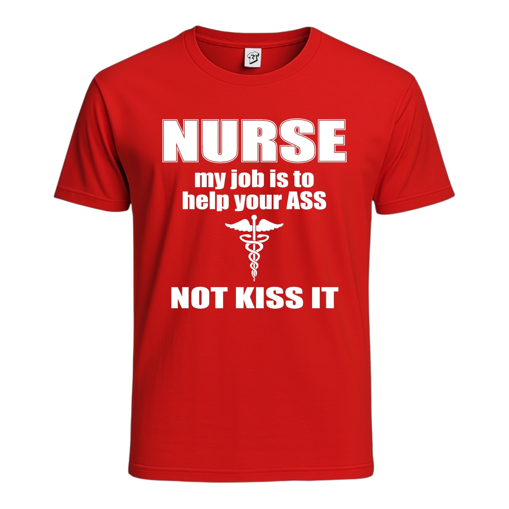 Tees Club graphic tee Nurse My Job Is to Help Your Ass Not Kiss It - Cotton Tee Navy Size 2XL detail
