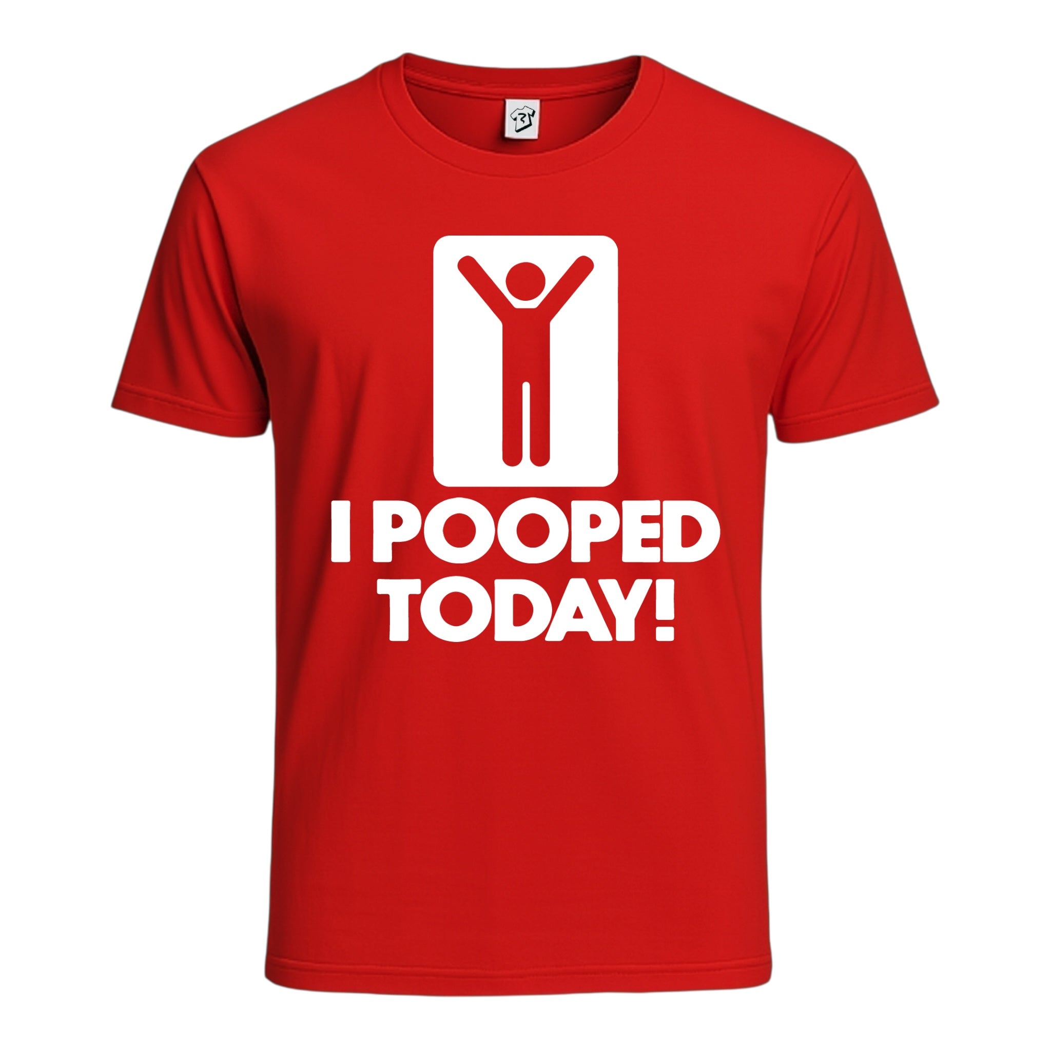 Tees Club graphic tee I Pooped Today - Cotton Tee Navy Size 2XL detail