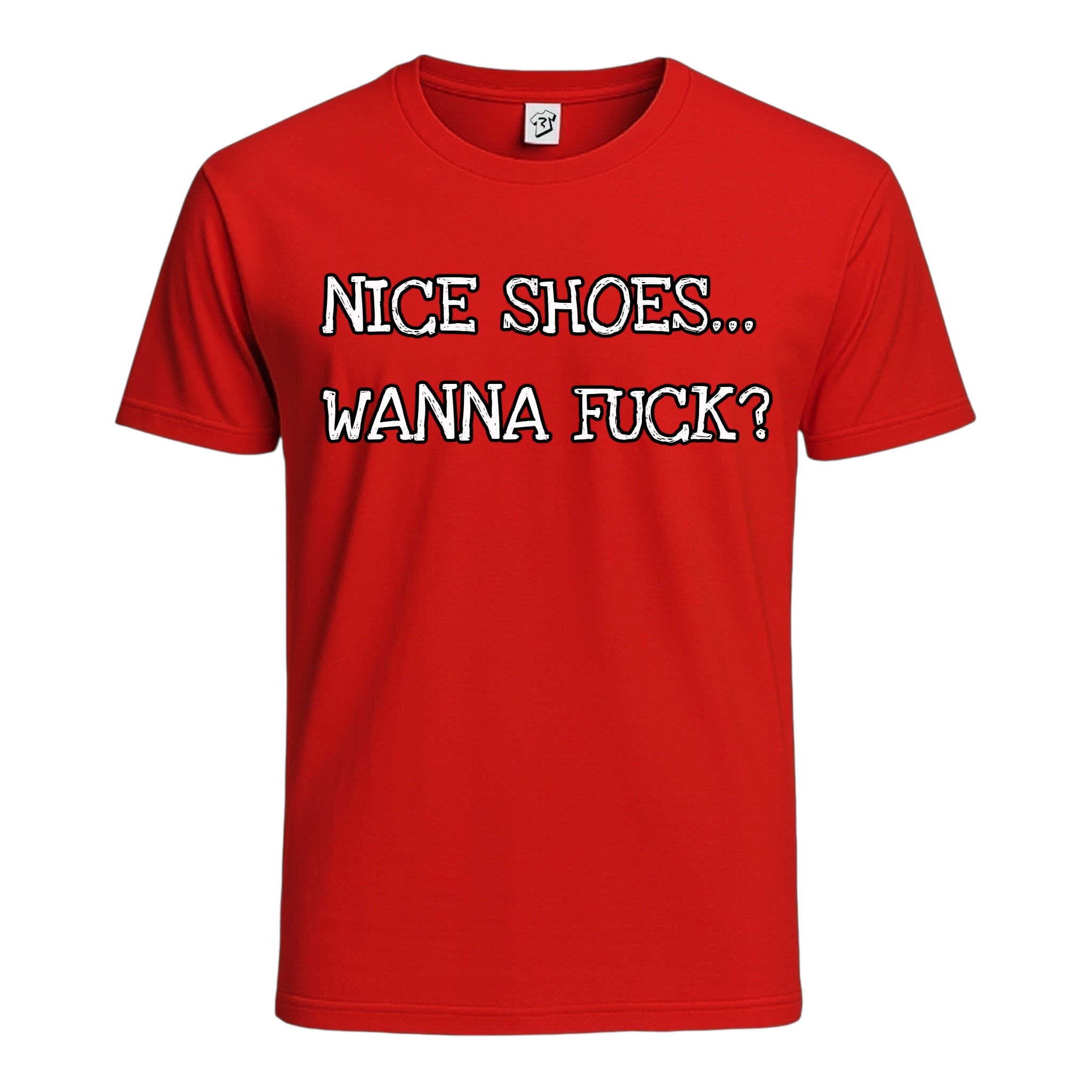 Tees Club graphic tee Nice Shoes...Wanna Fuck? - Cotton Tee Navy Size 2XL detail