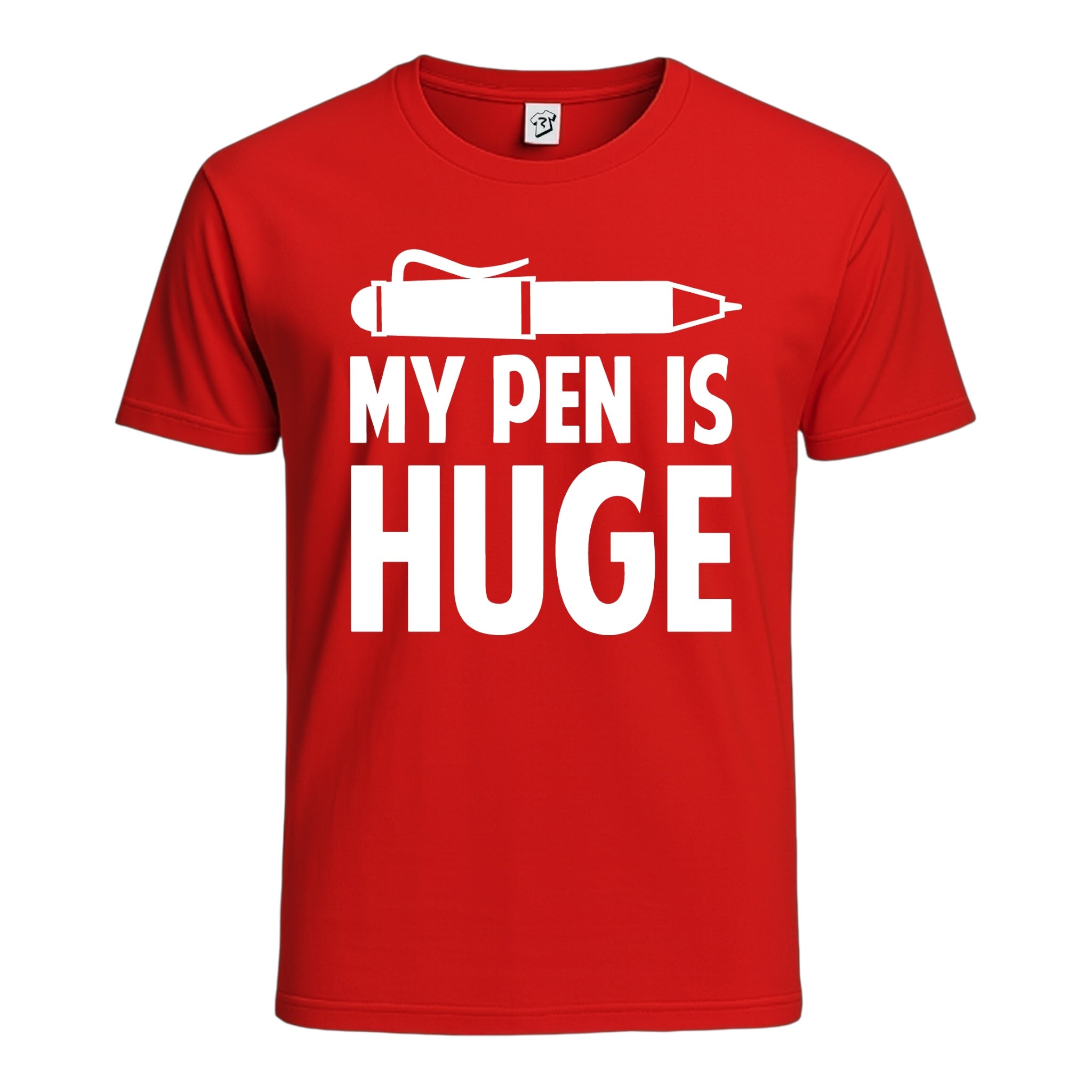 Tees Club graphic tee My Pen Is Huge - Cotton Tee Navy Size M detail