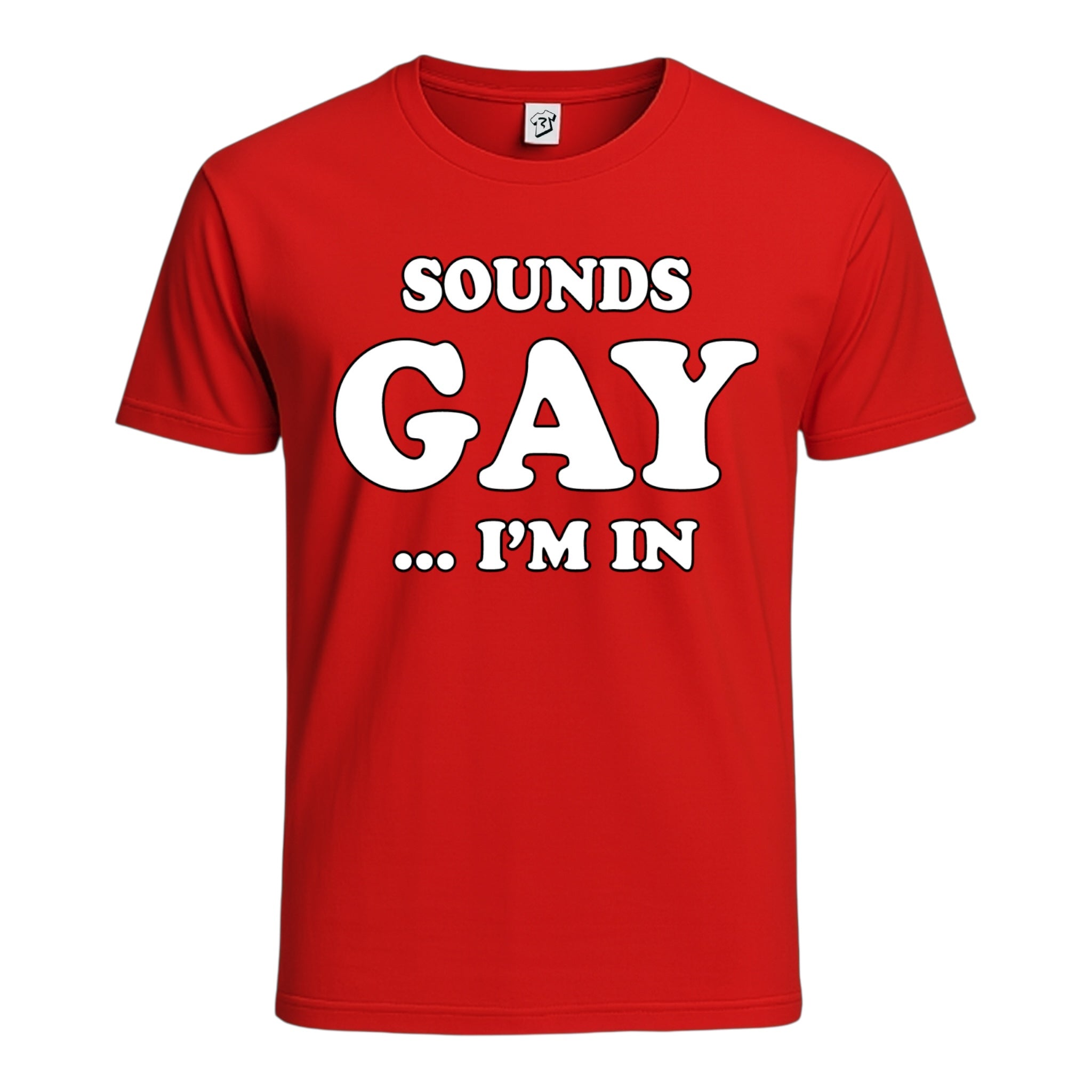 Tees Club graphic tee Sounds Gay I'm In - Cotton Tee Navy Size 2XL detail