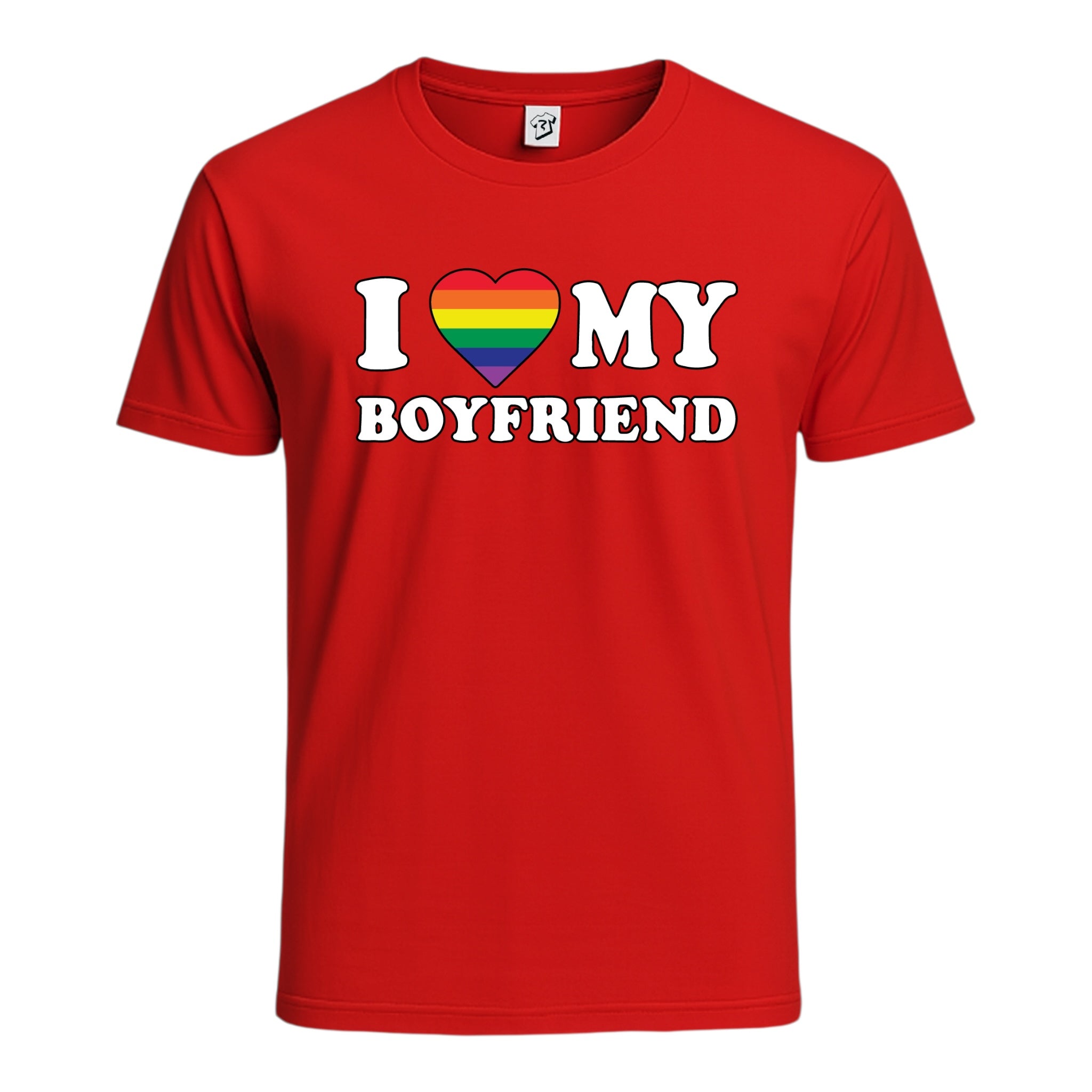 Tees Club graphic tee I Love My Boyfriend (Pride) - Cotton Tee Navy Size 2XL detail