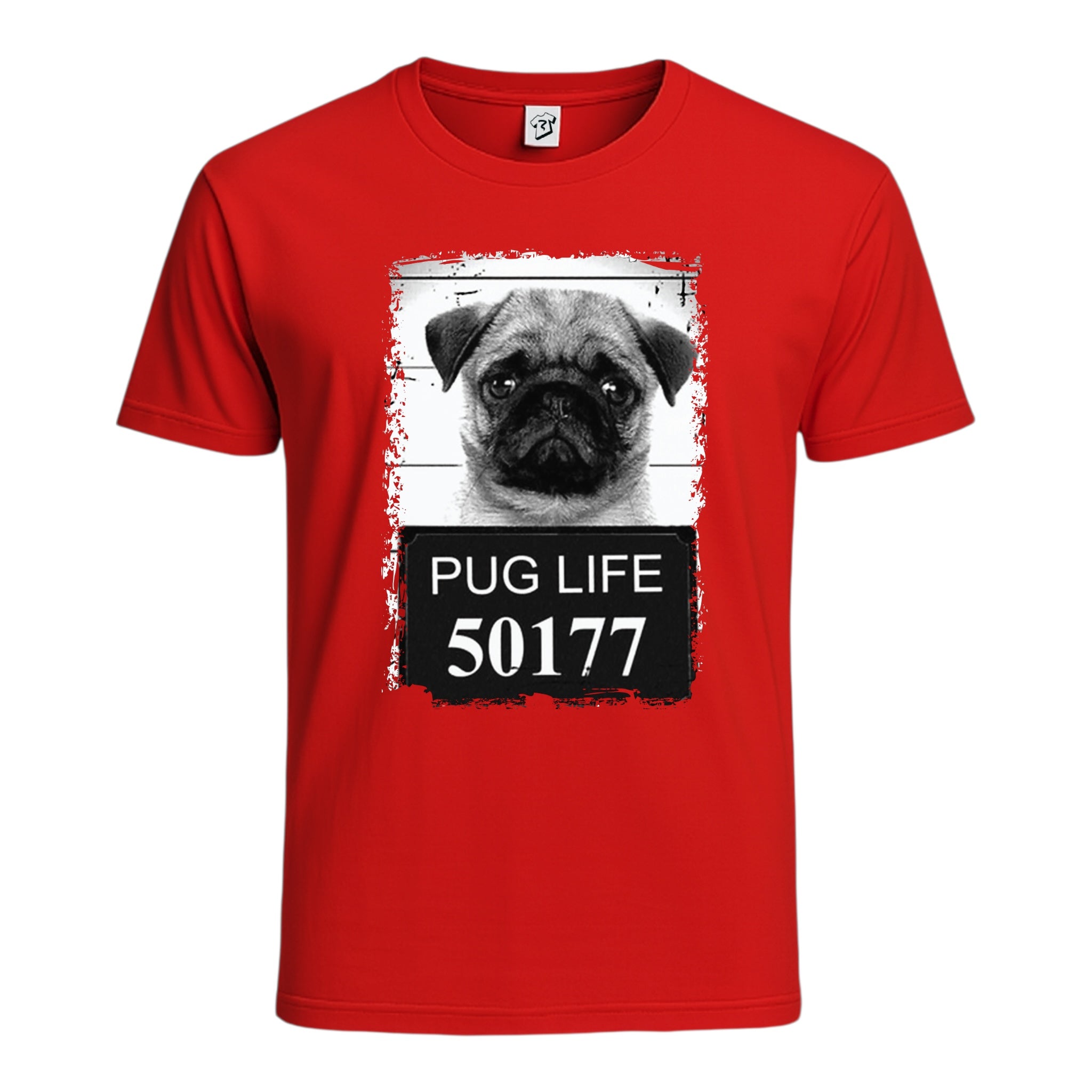 Tees Club graphic tee Pug Mug - Cotton Tee Navy Size 2XL detail