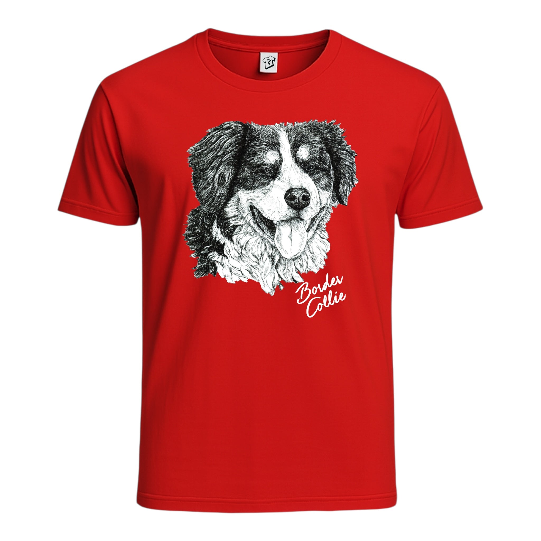Tees Club graphic tee Border Collie - Cotton Tee Navy Size 2XL detail