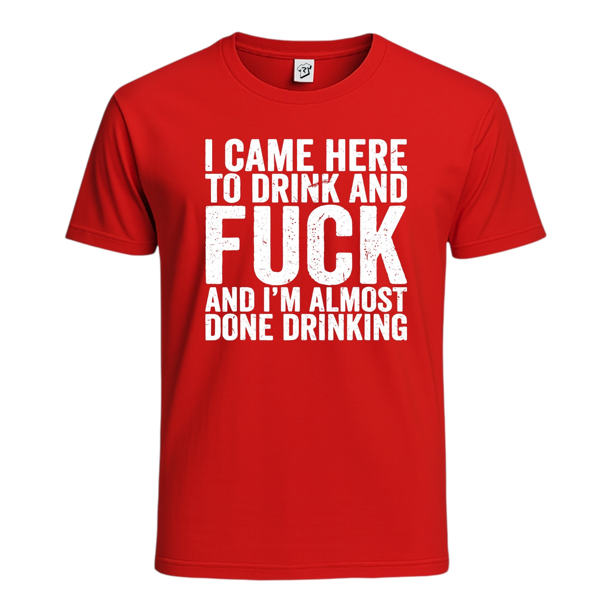 Tees Club graphic tee I Came Here to Drink and Fuck - Cotton Tee Navy Size 2XL detail