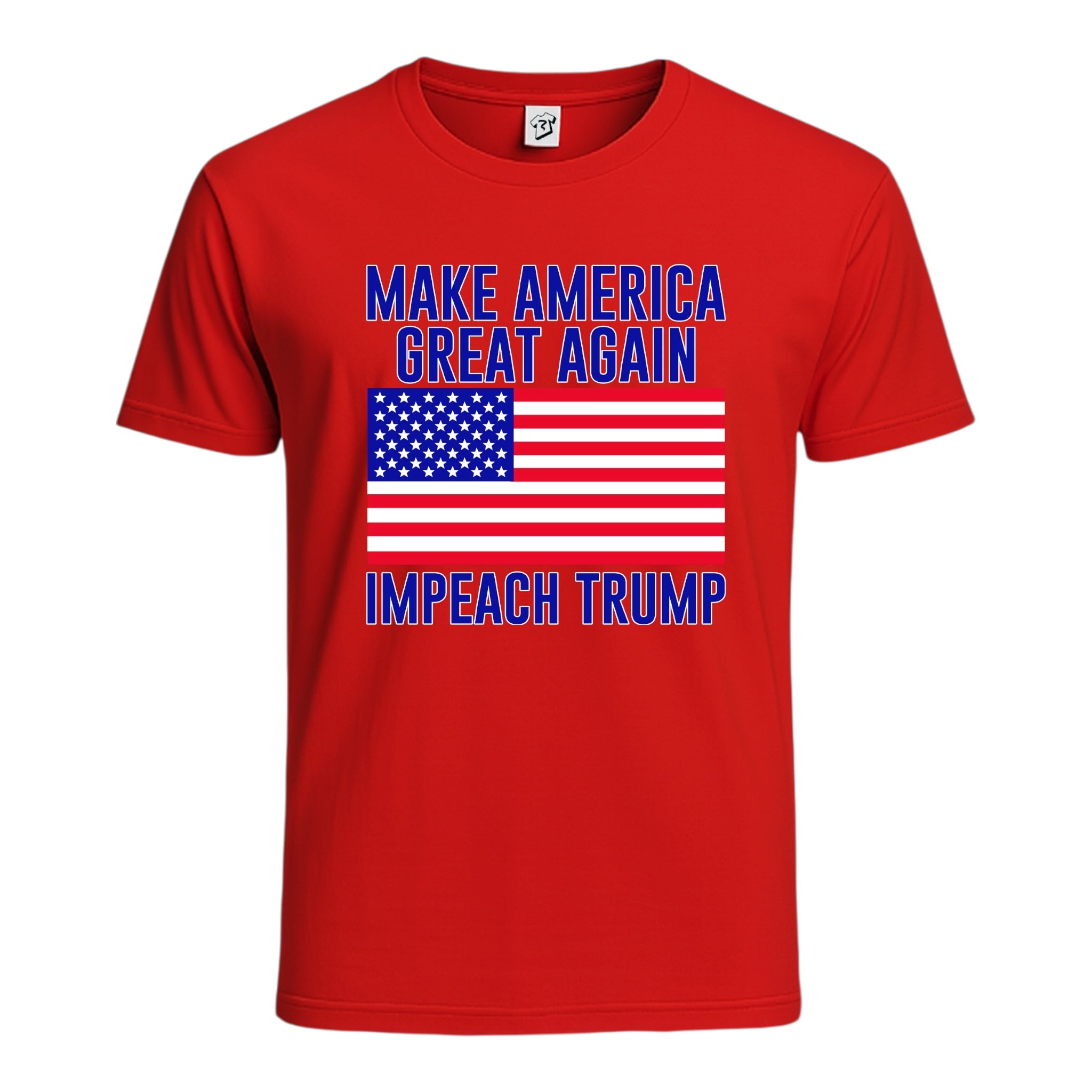 Tees Club graphic tee Impeach Trump - Cotton Tee Navy Size 2XL detail
