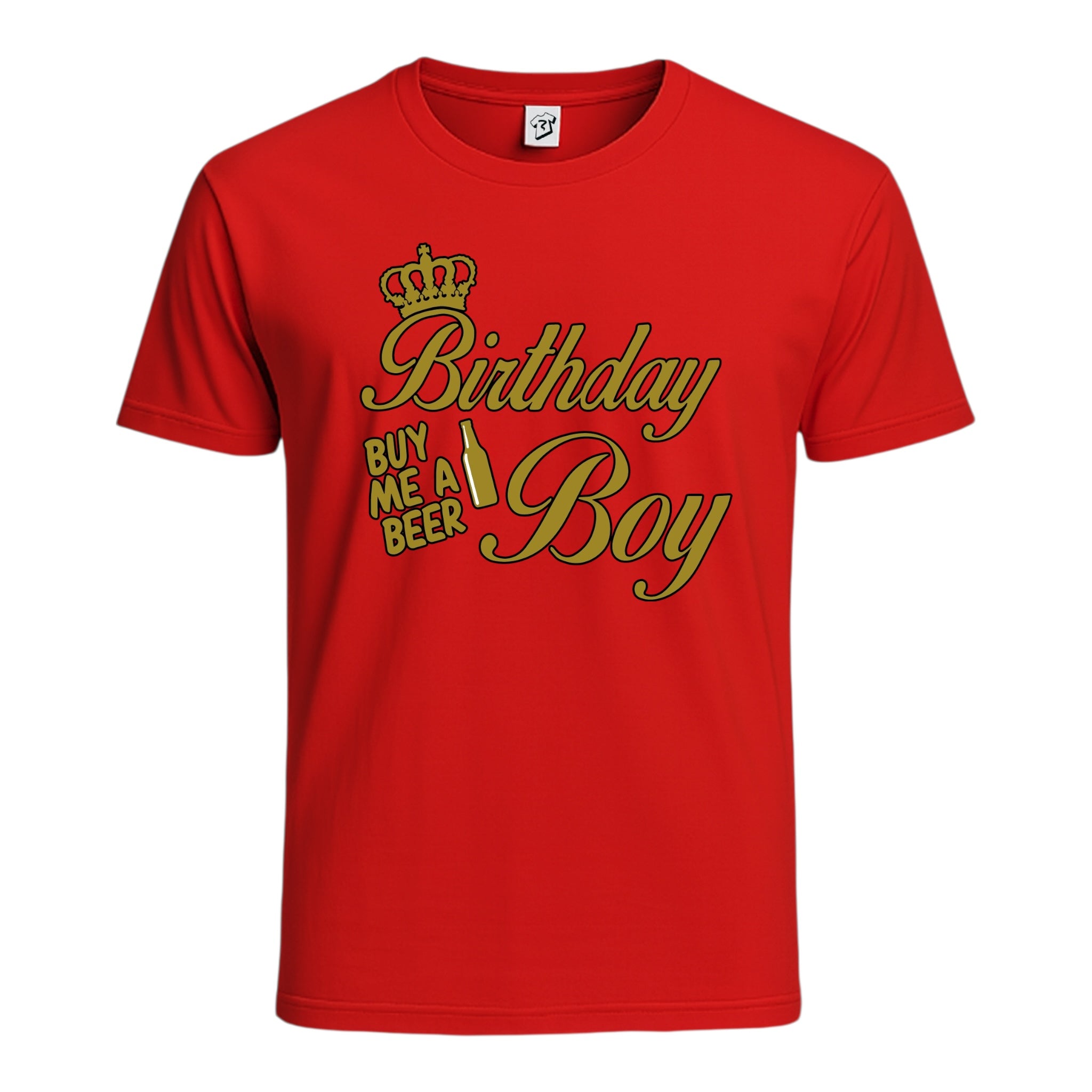 Tees Club graphic tee Birthday Boy (Buy Me a Beer) - Cotton Tee Navy Size 2XL detail