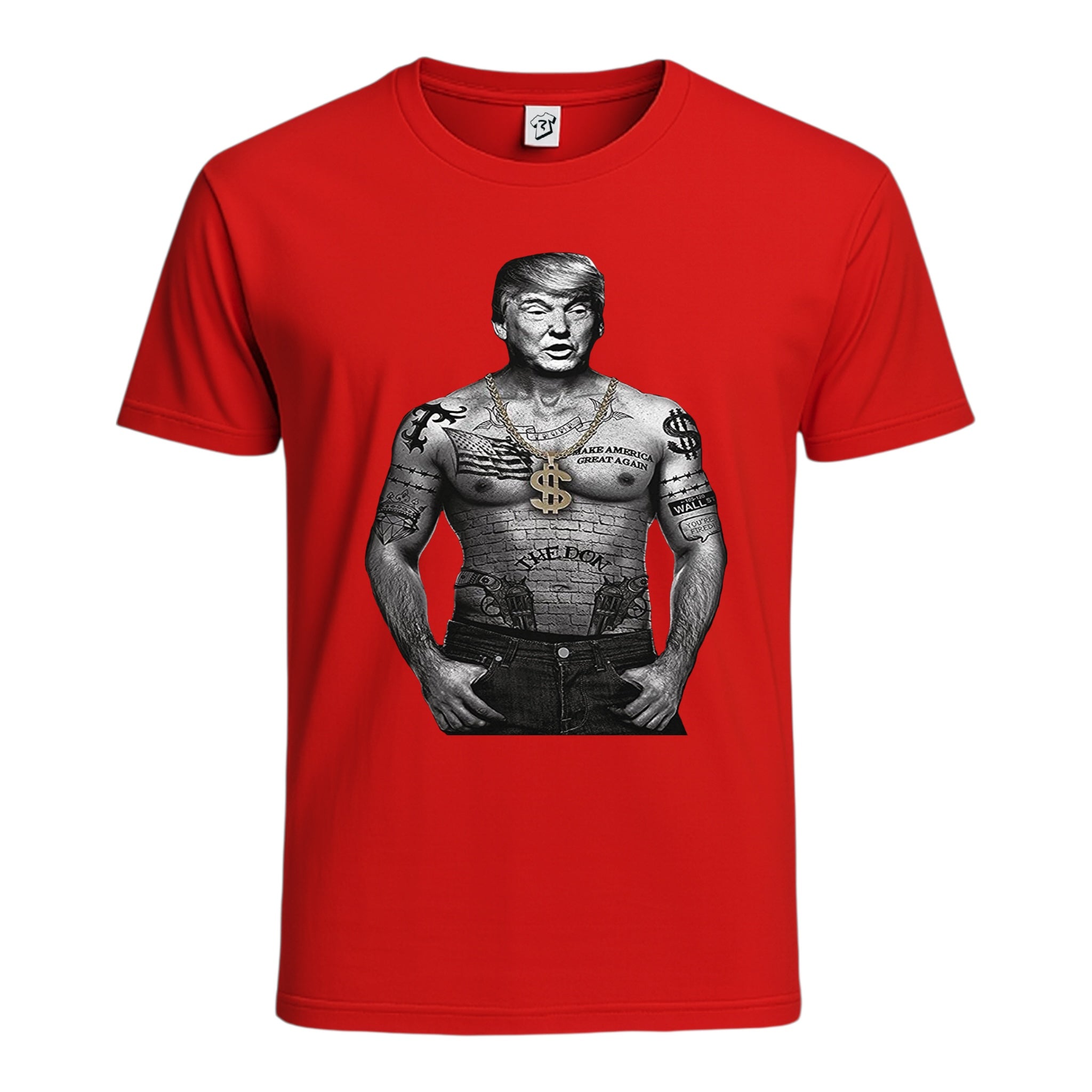 Tees Club graphic tee Trump Tattooed - Cotton Tee Navy Size 2XL detail