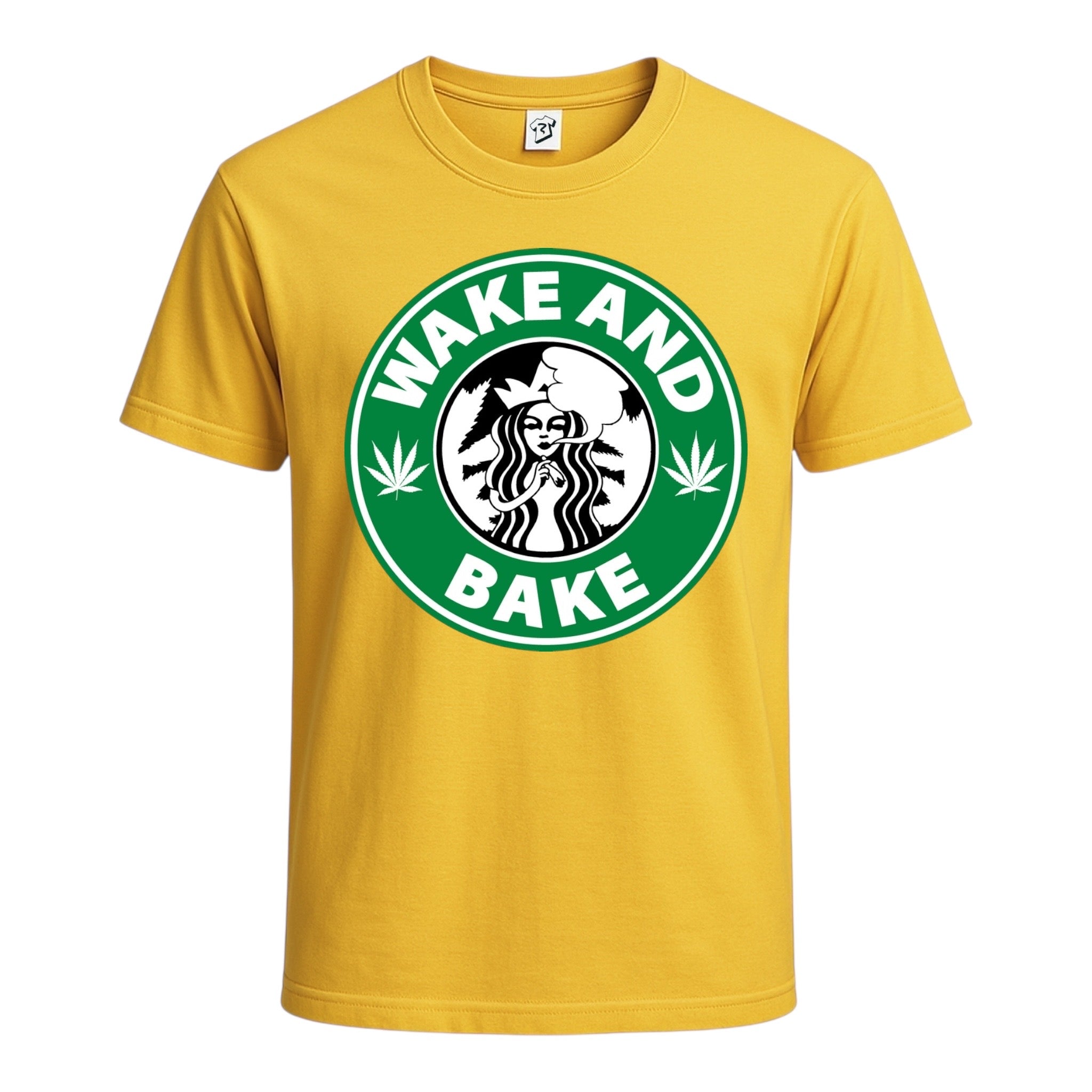 Tees Club graphic tee Wake N' Bake - Cotton Tee Navy Size XL detail