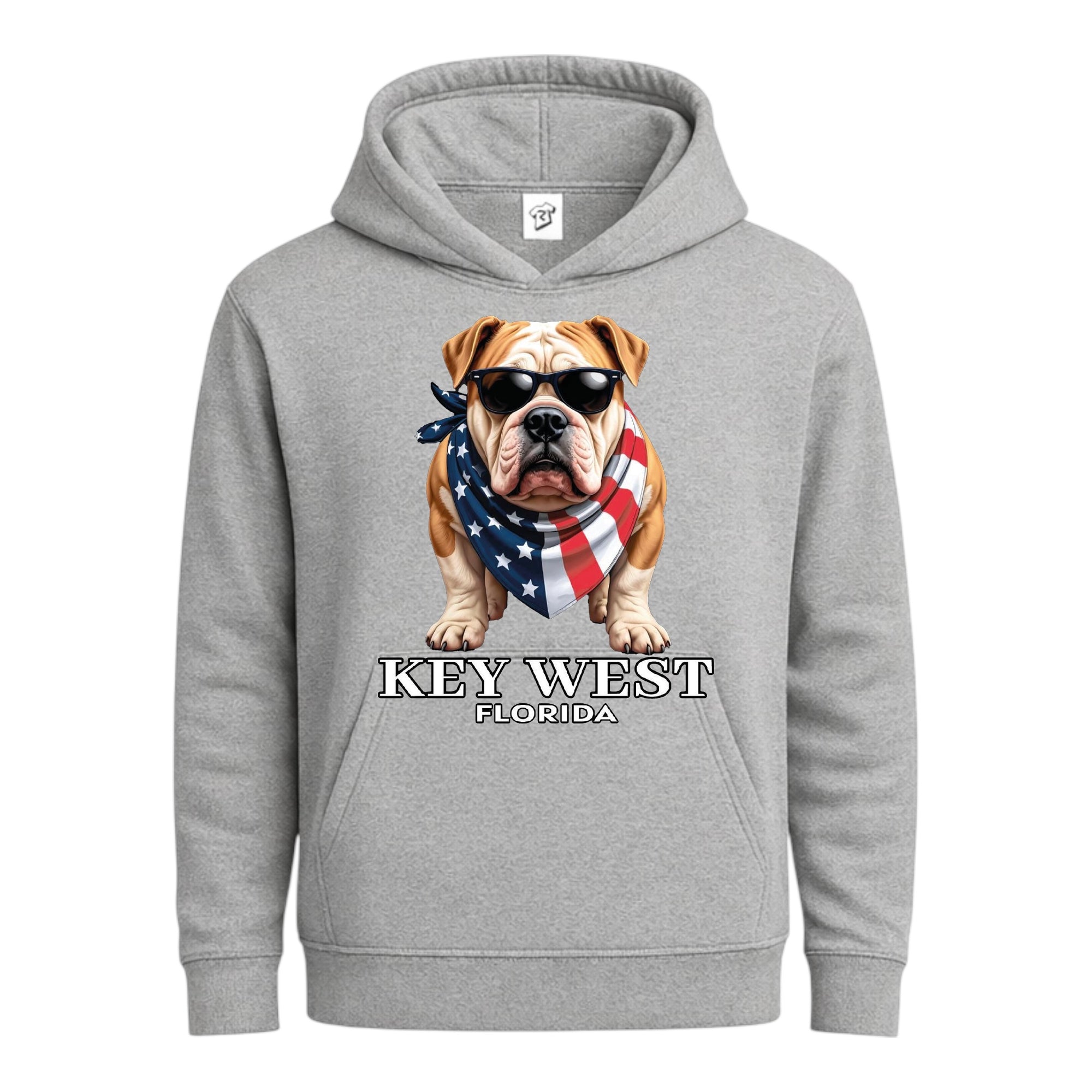 Tees Club streetwear hoodie Bulldog KW - Hoodie Navy Size S front view